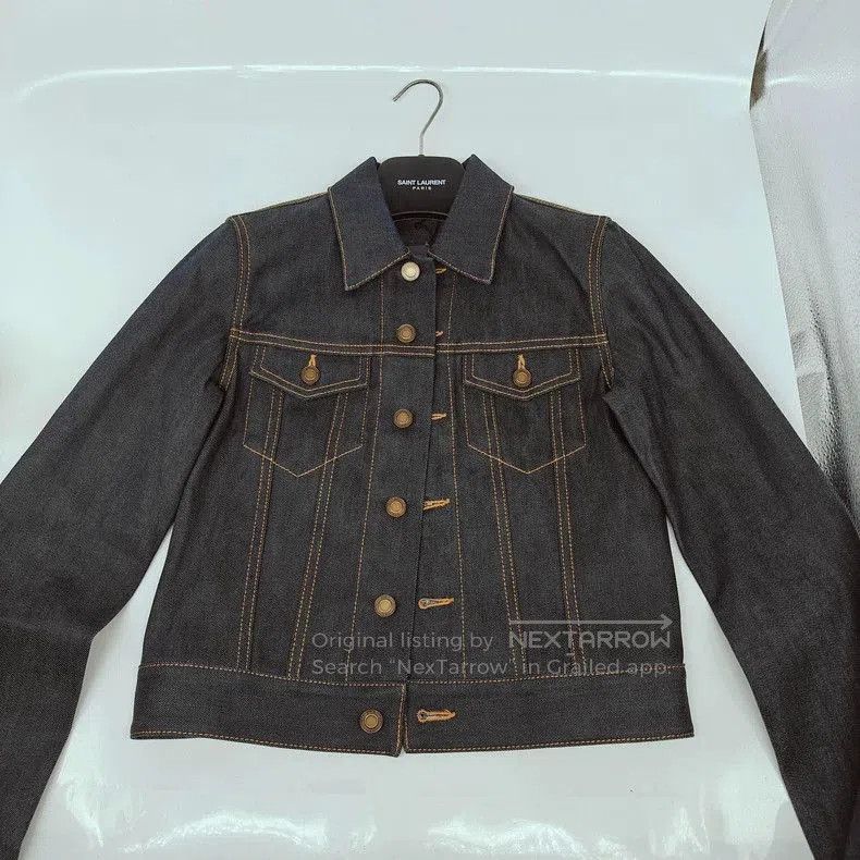 Saint Laurent Paris Saint Laurent Blue Denim Jacket XS New. Size US XS / EU 42 / 0 - 1 Thumbnail