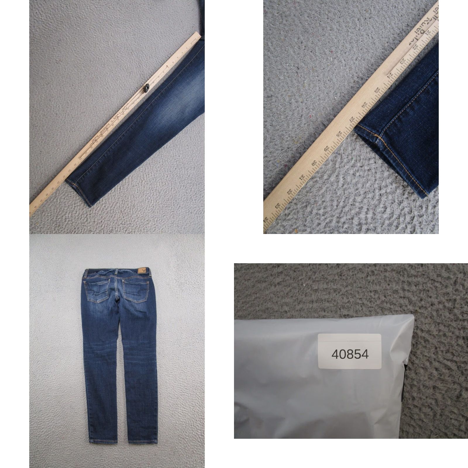 American Eagle Outfitters American Eagle Outfitters Jegging Jeans Skinny Womens Size 4 Blue Denim Stretch 5-Pocket Closure Zip Button Casual Pants Size 27" / US 4 / IT 40 - 8 Thumbnail