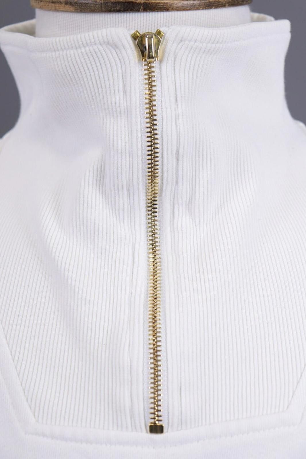 Escada Sport Esacada Sport White Knit High Neck 1/4 Zip Sweater Size M Size US M / EU 48-50 / 2 - 4 Thumbnail