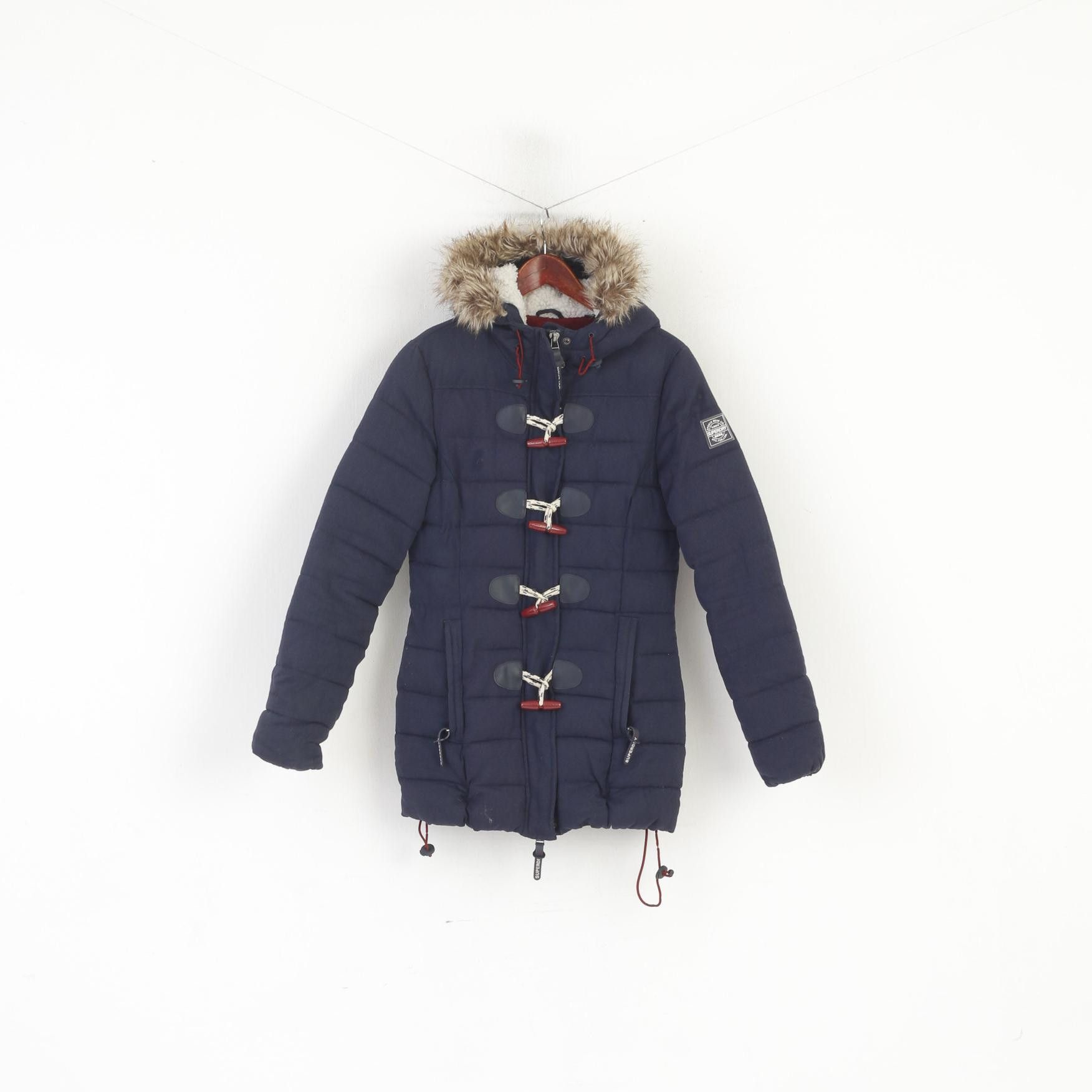 Superdry Superdry Women 8 35 S Jacket Navy Padded 6363 Size S / US 4 / IT 40 - 2 Thumbnail