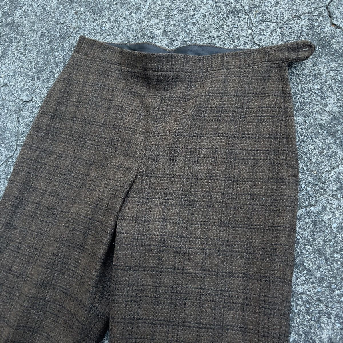 Vintage Vintage 80s WOOL Plaid Pants Size US 32 / EU 48 - 2 Thumbnail