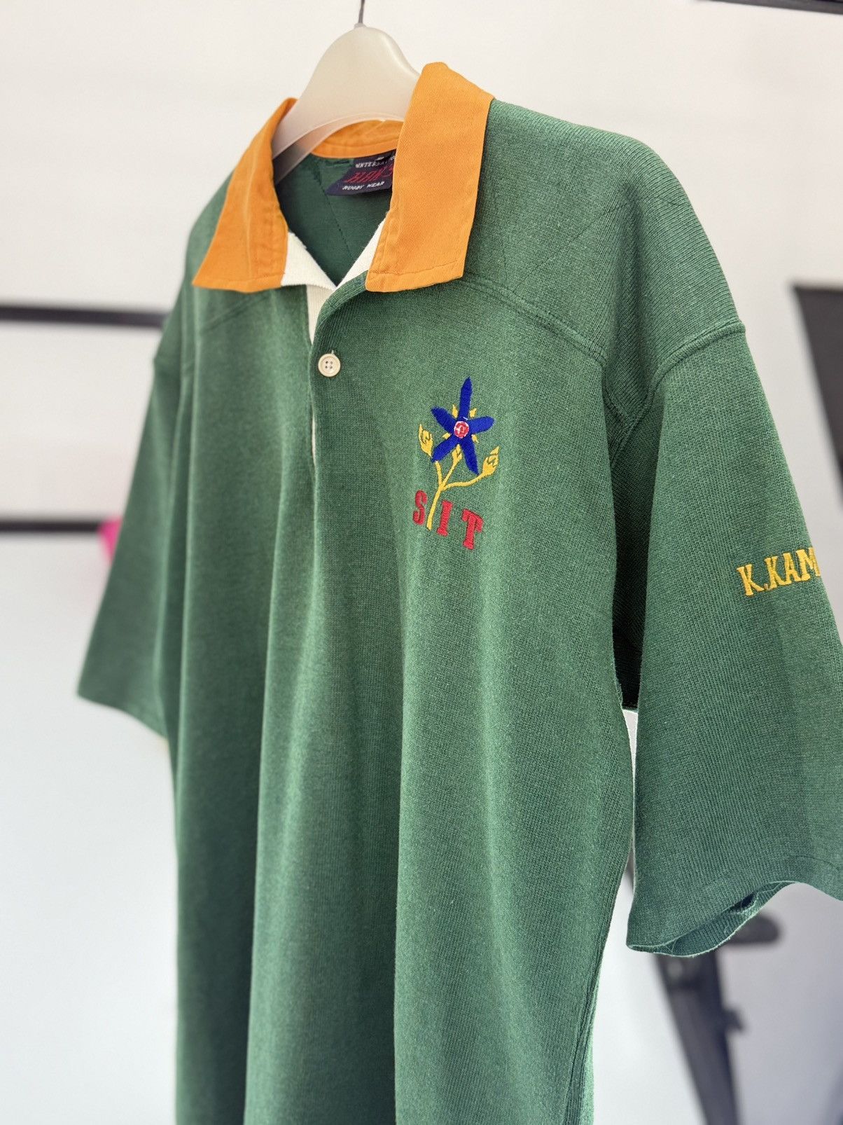 Vintage 🔥 Vintage 90's Han's Rugby Club Short sleeves Polo Shirt -XL Size US M / EU 48-50 / 2 - 2 Thumbnail