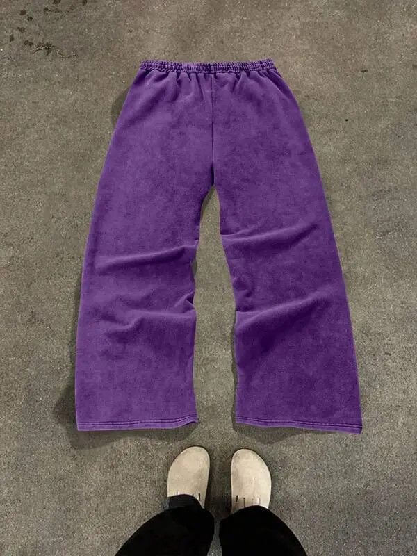Designer Yukiko x Kin Washed pants/sweatpants zipper Size US 36 / EU 52 - 2 Thumbnail
