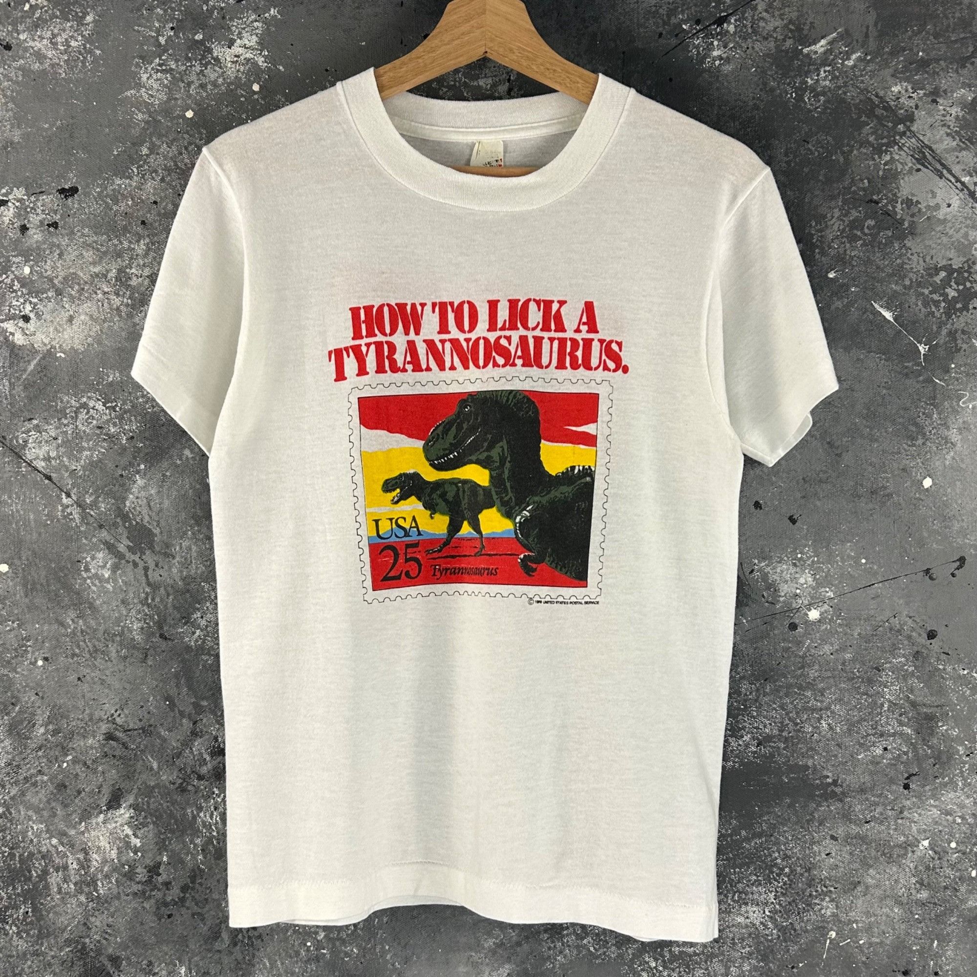 Arts & Science × Vintage Vintage 1980’s Dinosaur USPS stamp shirt Size US XS / EU 42 / 0 - 1 Thumbnail