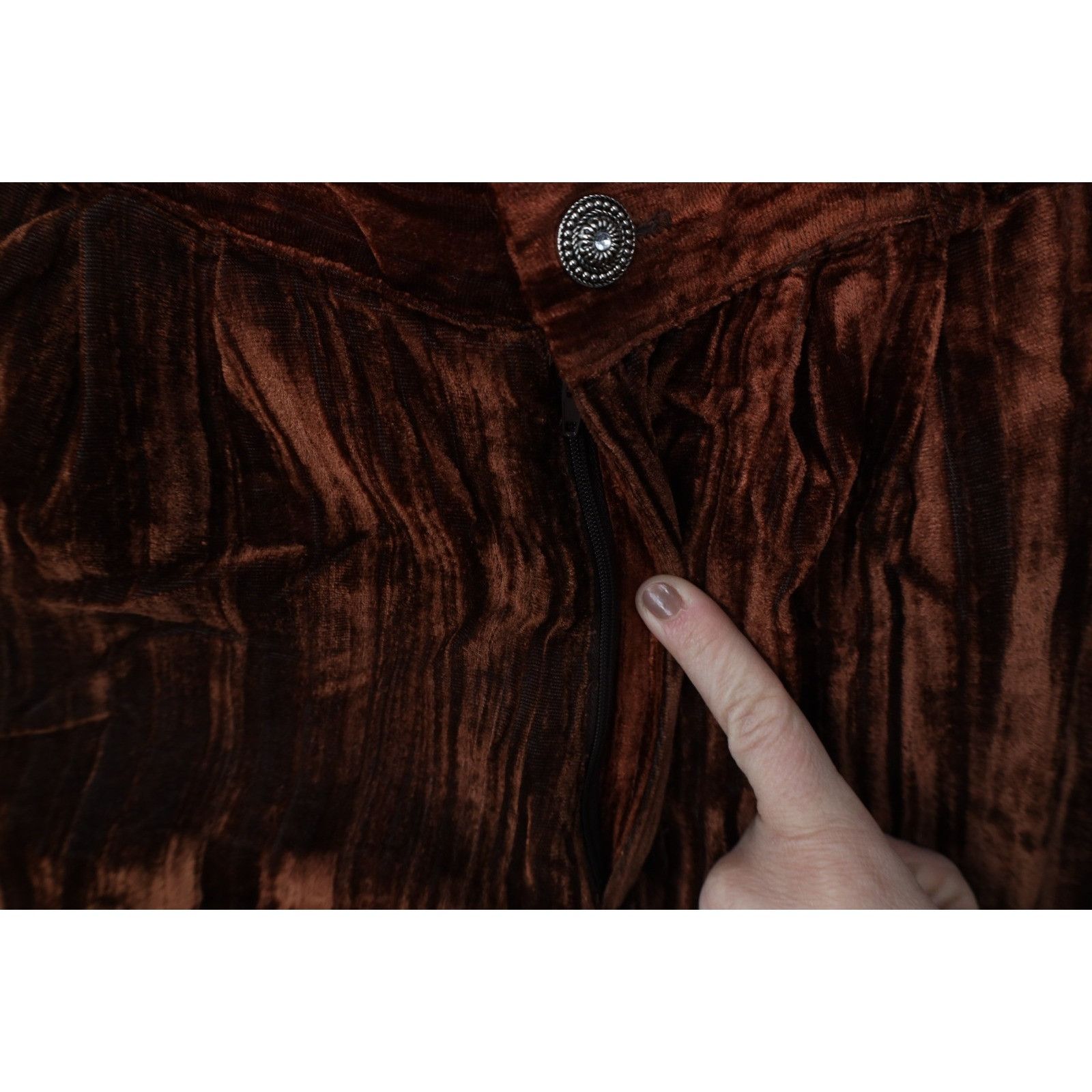 Vintage Vintage 90s Streetwear Velour Velvet Button Shirt Pants Size US L / EU 52-54 / 3 - 18 Thumbnail