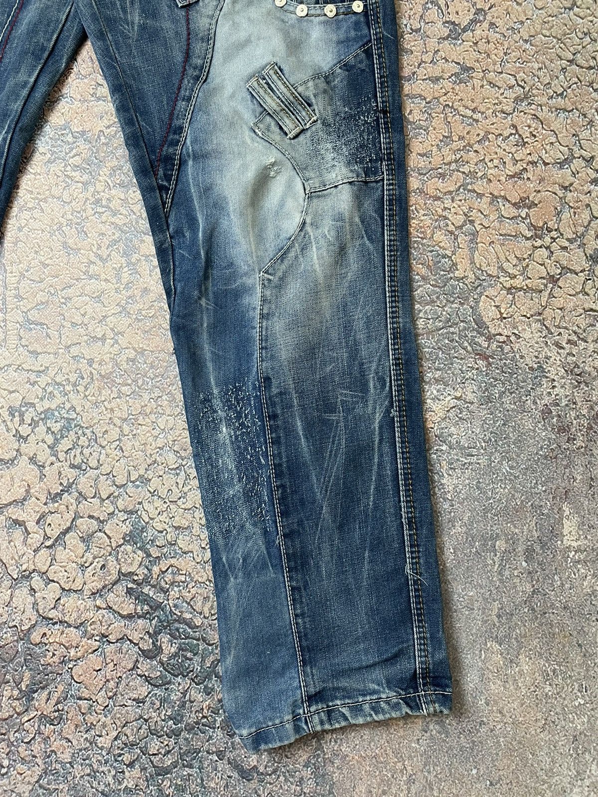 Japanese Brand × Vintage Avant Garde Kosmo Lupo jeans Japanese Denim Size US 36 / EU 52 - 5 Thumbnail