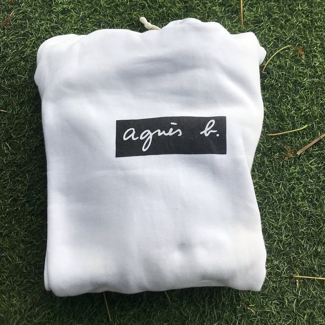 ADAM ET ROPE × Japanese Brand × agnes b. Vintage Agnes B Homme x adam et rope White Hoodie Jacket box Size US M / EU 48-50 / 2 - 3 Thumbnail