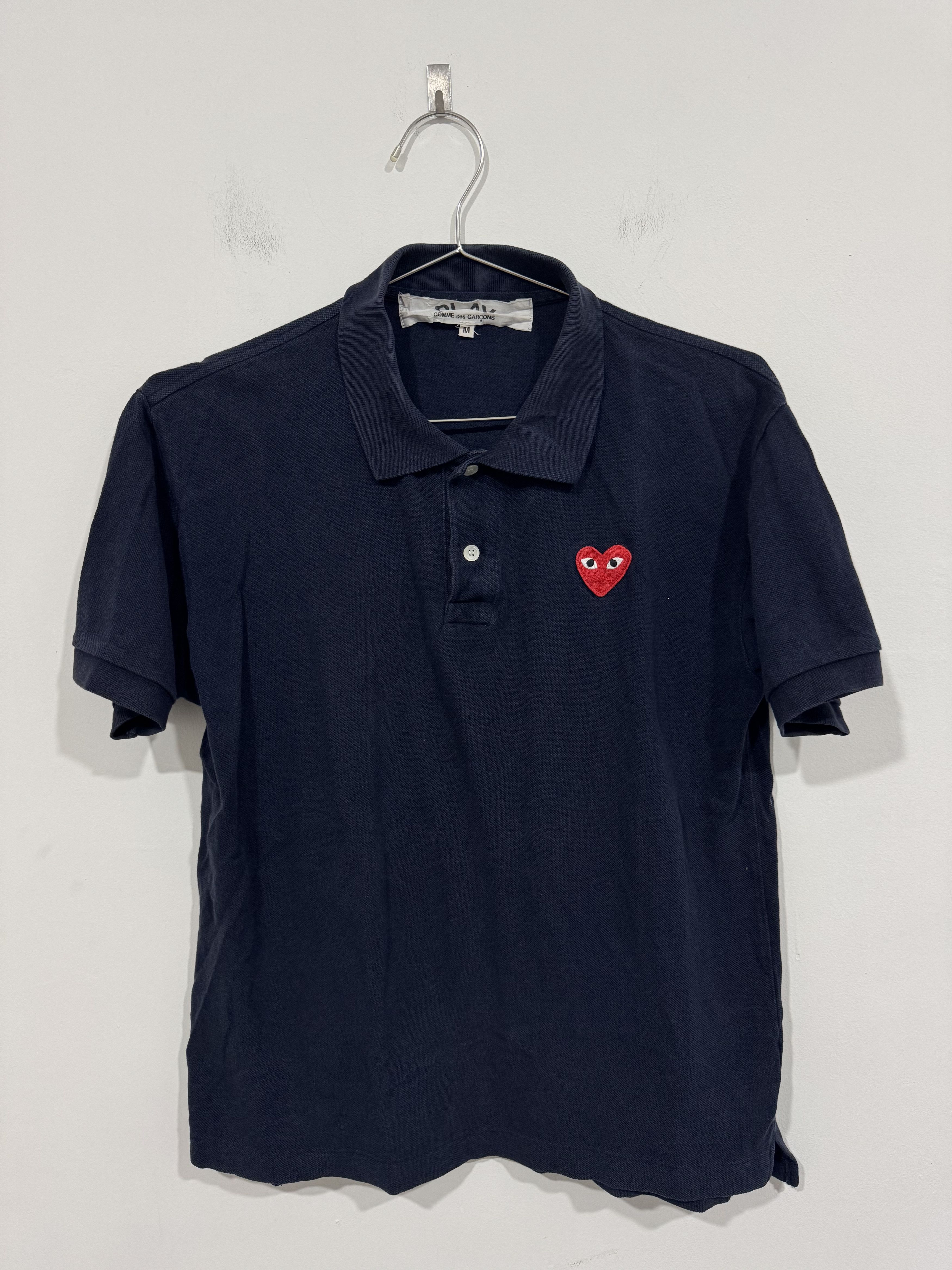 Comme des Garcons PLAY CDG Play Navy Polo Tee Size US M / EU 48-50 / 2 - 1 Thumbnail