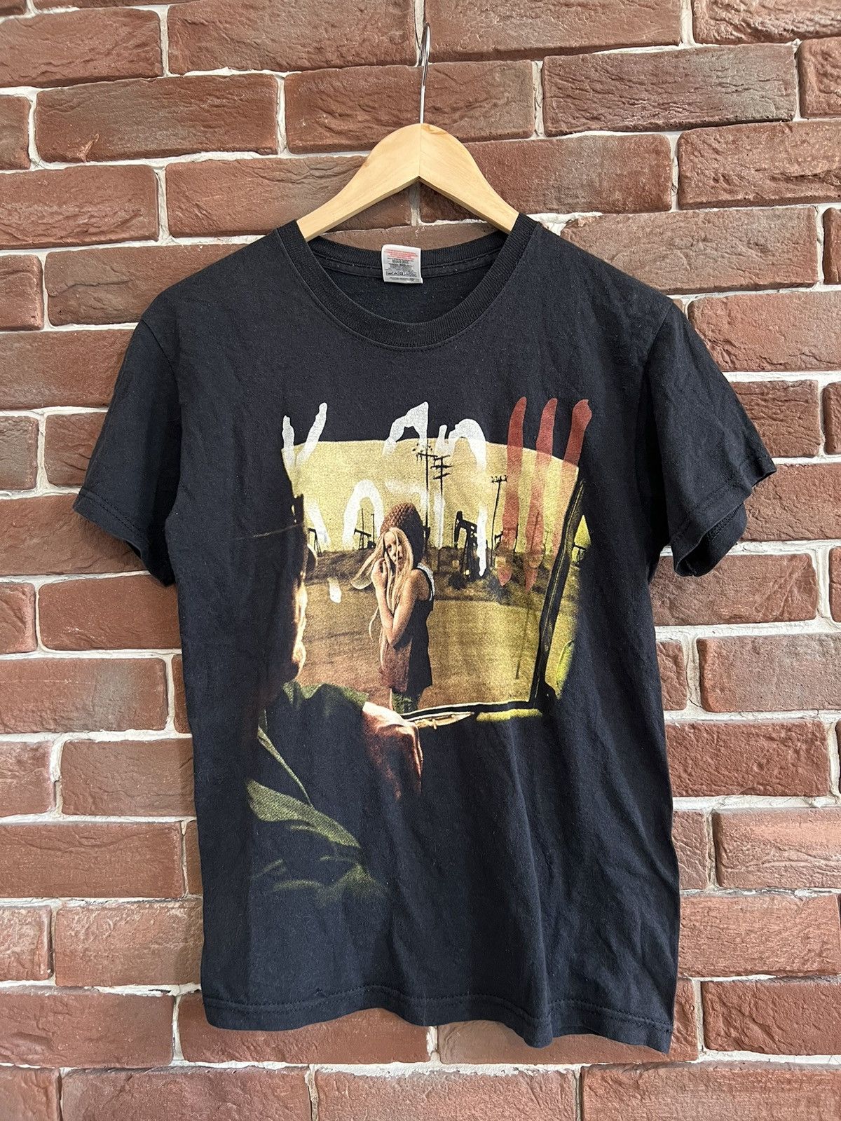00s Korn Vintage Nu Metal Rock Band Tshirt Rare Grail Small