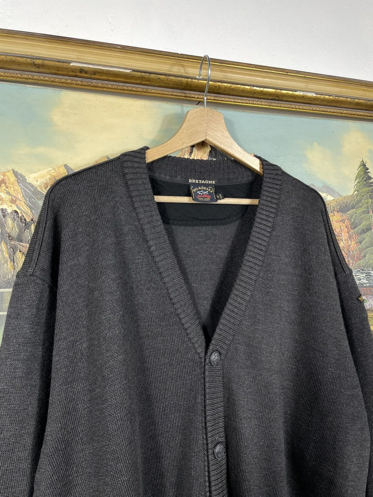 Designer × Paul & Shark × Vintage Retro 90s Black Sweater Paul & Shark Pull Knitwear Jumper Size US XXL / EU 58 / 5 - 5 Thumbnail