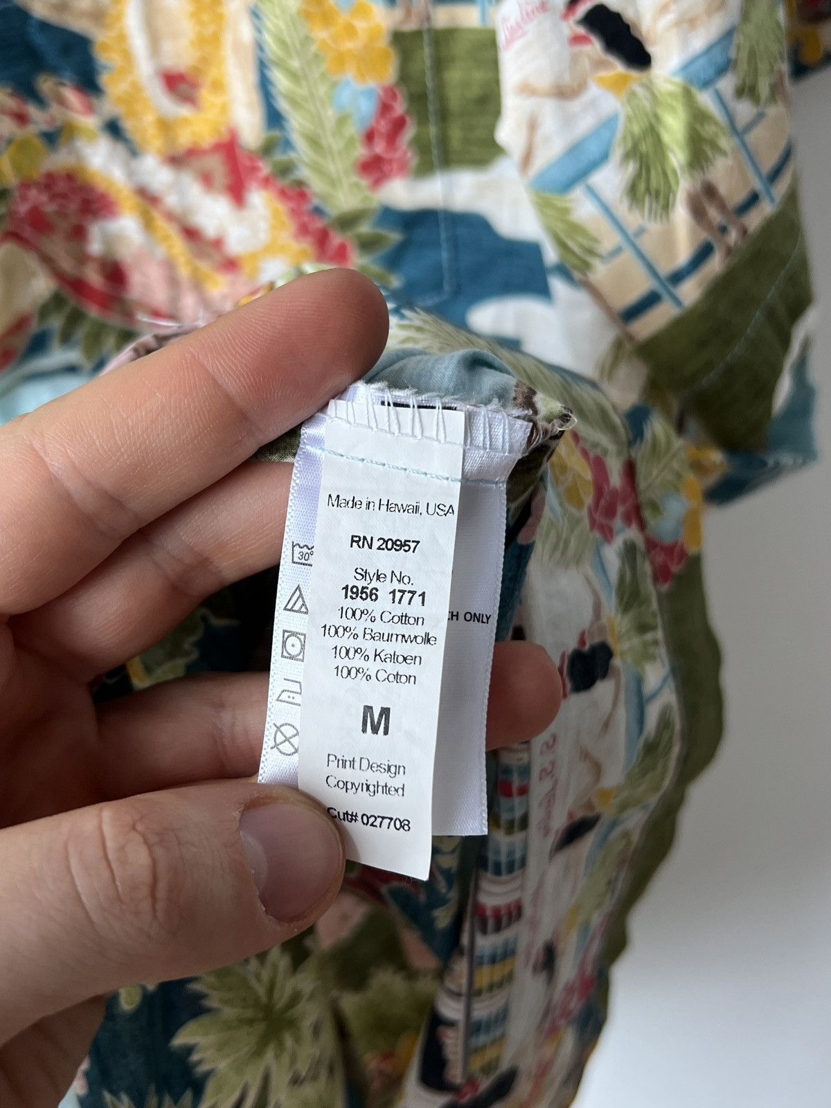 Tori Richard Tori Richard Retro Hawaiian/Aloha Tourism Cotton Shirt M USA Size US M / EU 48-50 / 2 - 9 Thumbnail