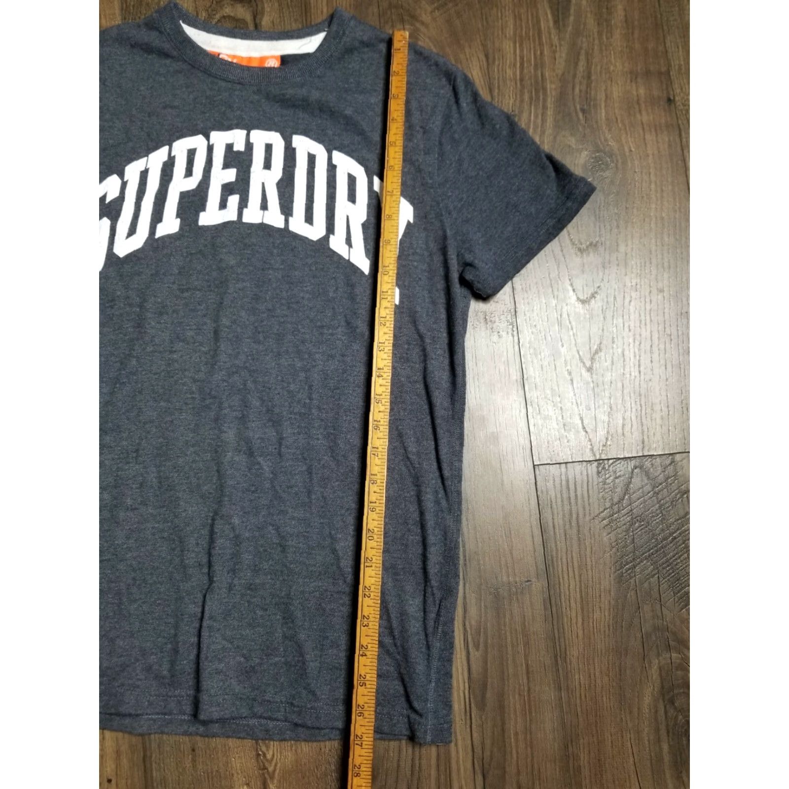 Superdry SUPERDRY Men’s SD Spell Out Grey T Shirt | Medium | Cotton Crew Neck Short Sleeve | Logo Graphic | Slim Fit Size US M / EU 48-50 / 2 - 4 Thumbnail