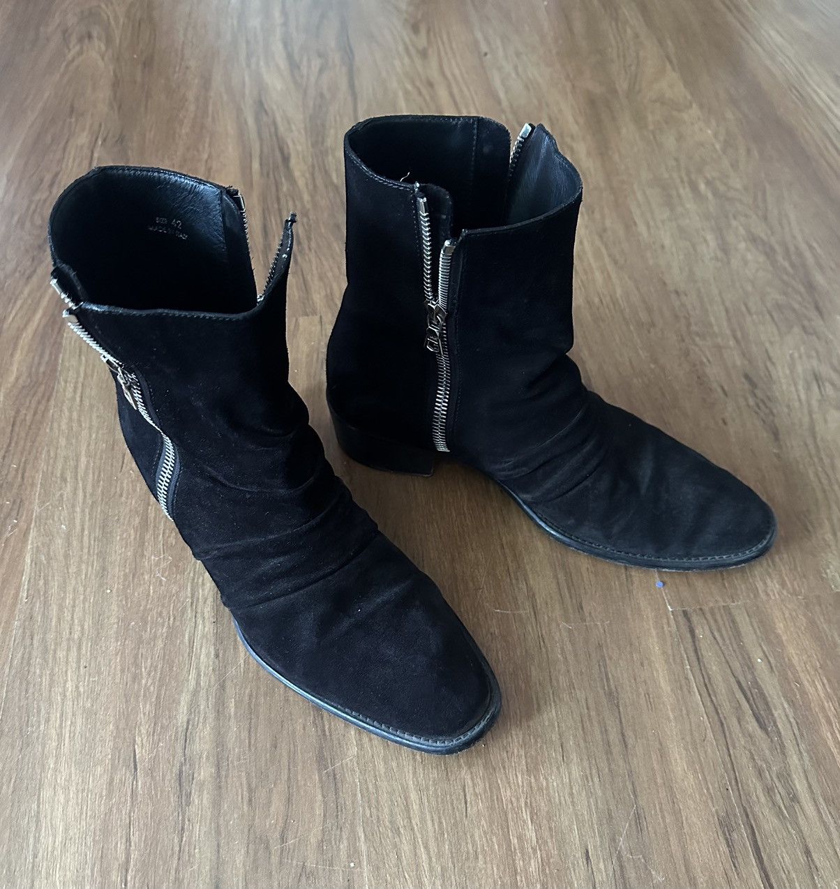 AMIRI stack boots スエードサイドジップブーツ Amiri Men's