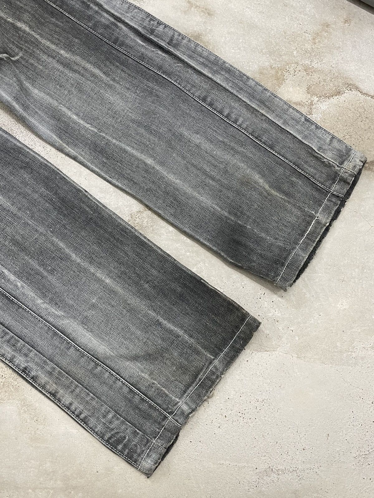 Japanese Brand TR2 Grey Bleach Whisker Semantic Design Denim Size US 30 / EU 46 - 5 Thumbnail