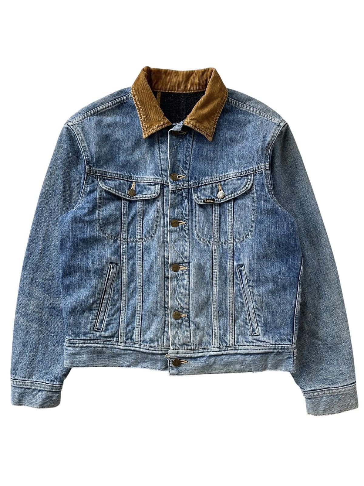 Lee 80s Vintage Lee Storm Riders - Blanket Lined Denim Trucker Size US M / EU 48-50 / 2 - 1 Thumbnail