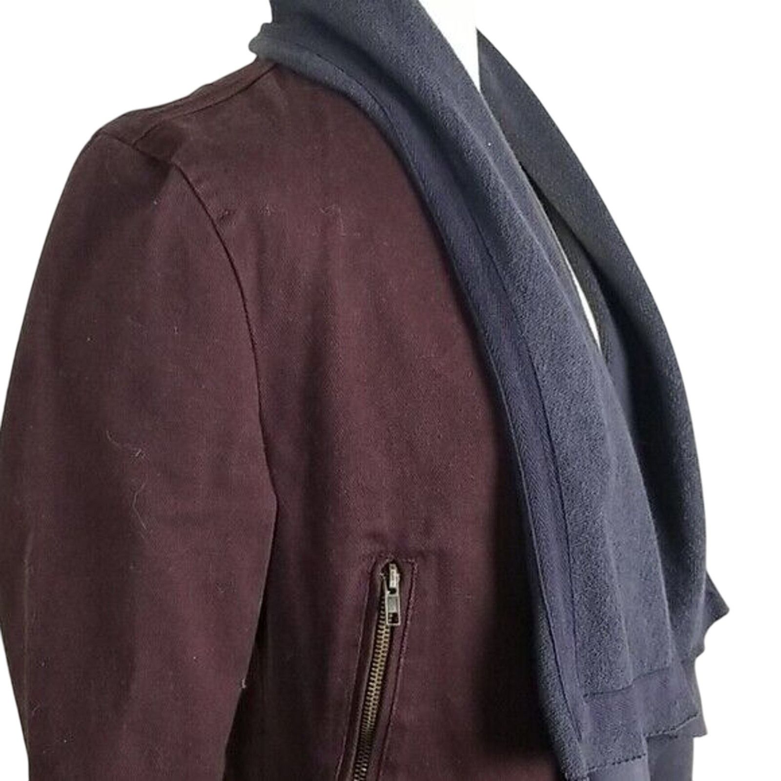 BKE BKE Flyaway Jacket Brown Y2K Sweater Cardigan Moto Biker Size S / US 4 / IT 40 - 3 Thumbnail