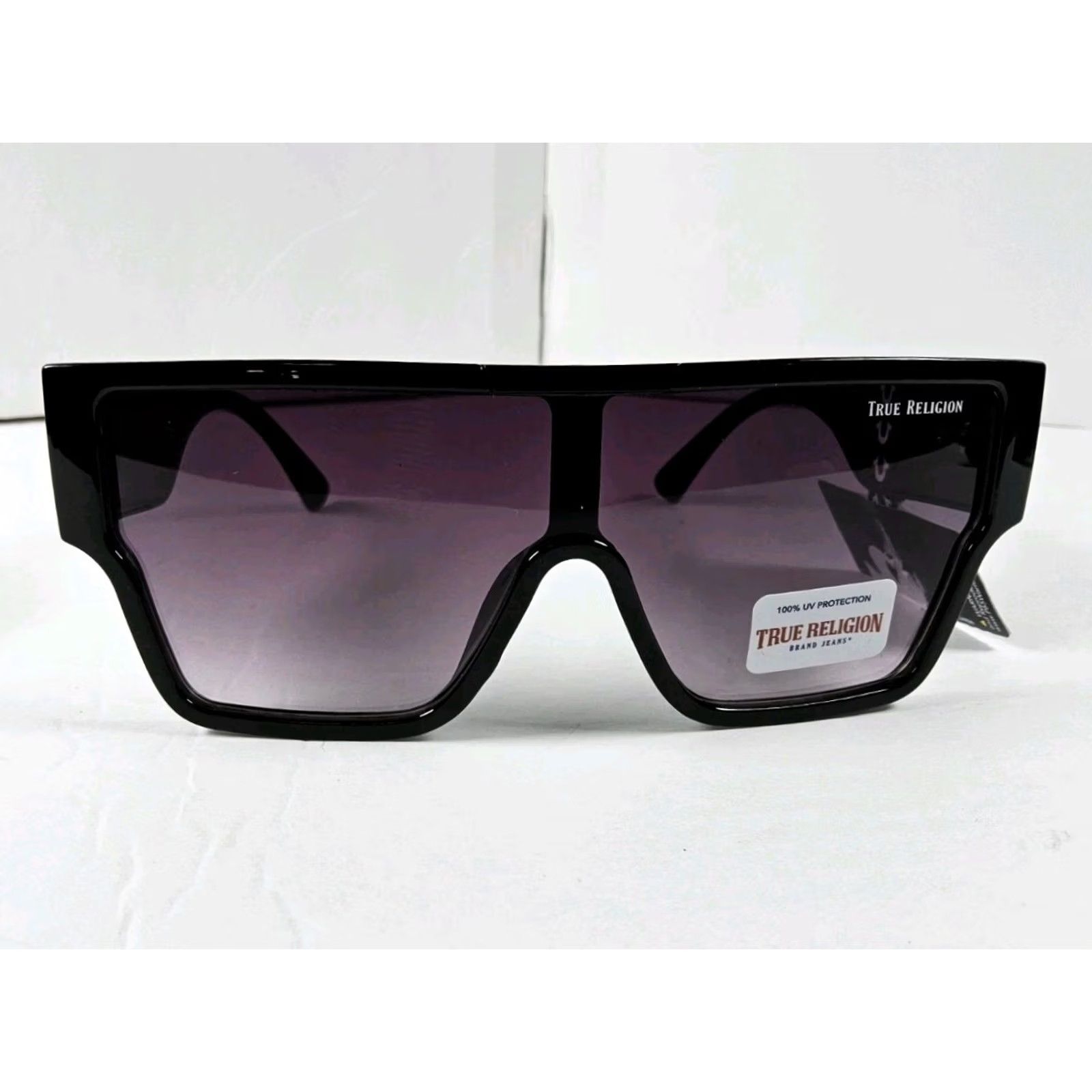 True Religion True Religion Sunglasses Men Squares Black UV Protection Logo Reflective 100% UV Block Built-in Brand China Plastic Frame Size ONE SIZE - 2 Thumbnail