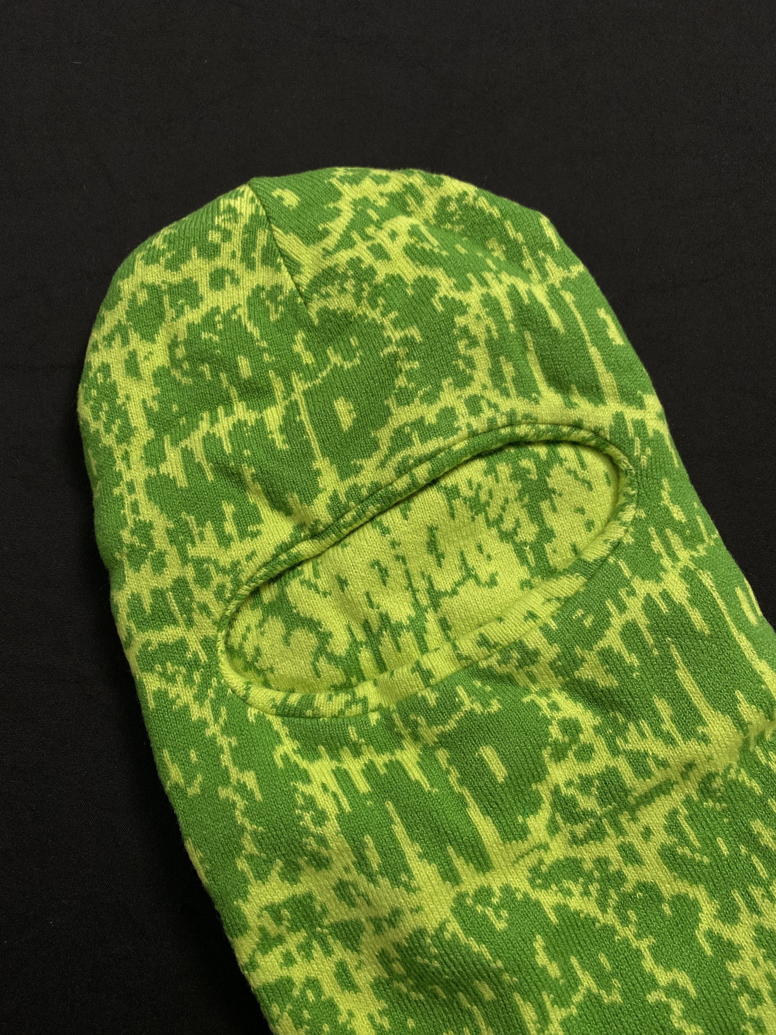 Japanese Brand Rare BROKN MYND Green Balaclava Ski Mask Facemask OS Size ONE SIZE - 2 Thumbnail