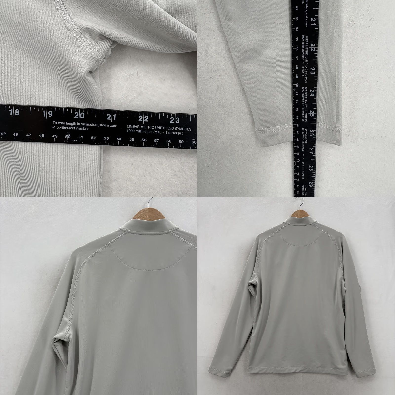 Vintage Swannies Pullover Mens M Gray 1/4 Zip Stretch Golf Logo Mock Neck Raglan Sleeve Casual Activewear Spring Size US M / EU 48-50 / 2 - 8 Thumbnail