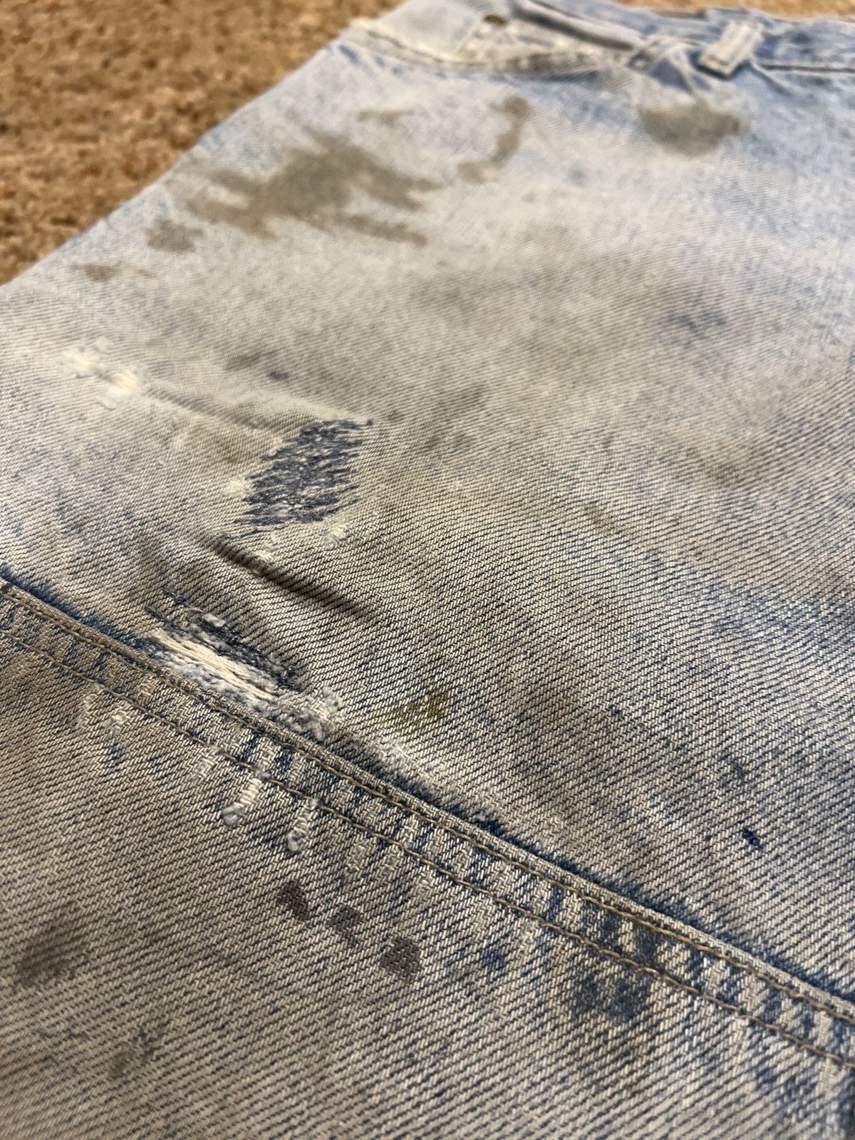 Vintage Vintage Dickies Crazy Distressed Repaired Carpenter Jeans Size US 34 / EU 50 - 5 Thumbnail