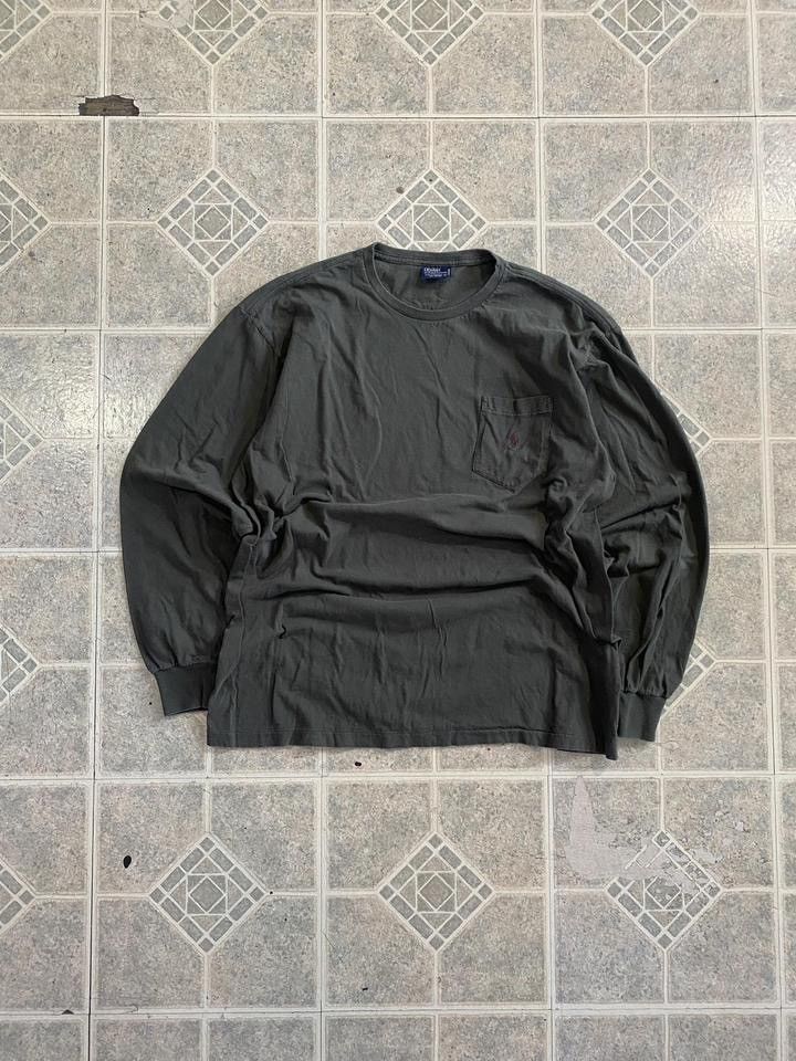Other Vintage 90s polo ralph Lauren Faded olive green long sleeve Size US L / EU 52-54 / 3 - 1 Thumbnail