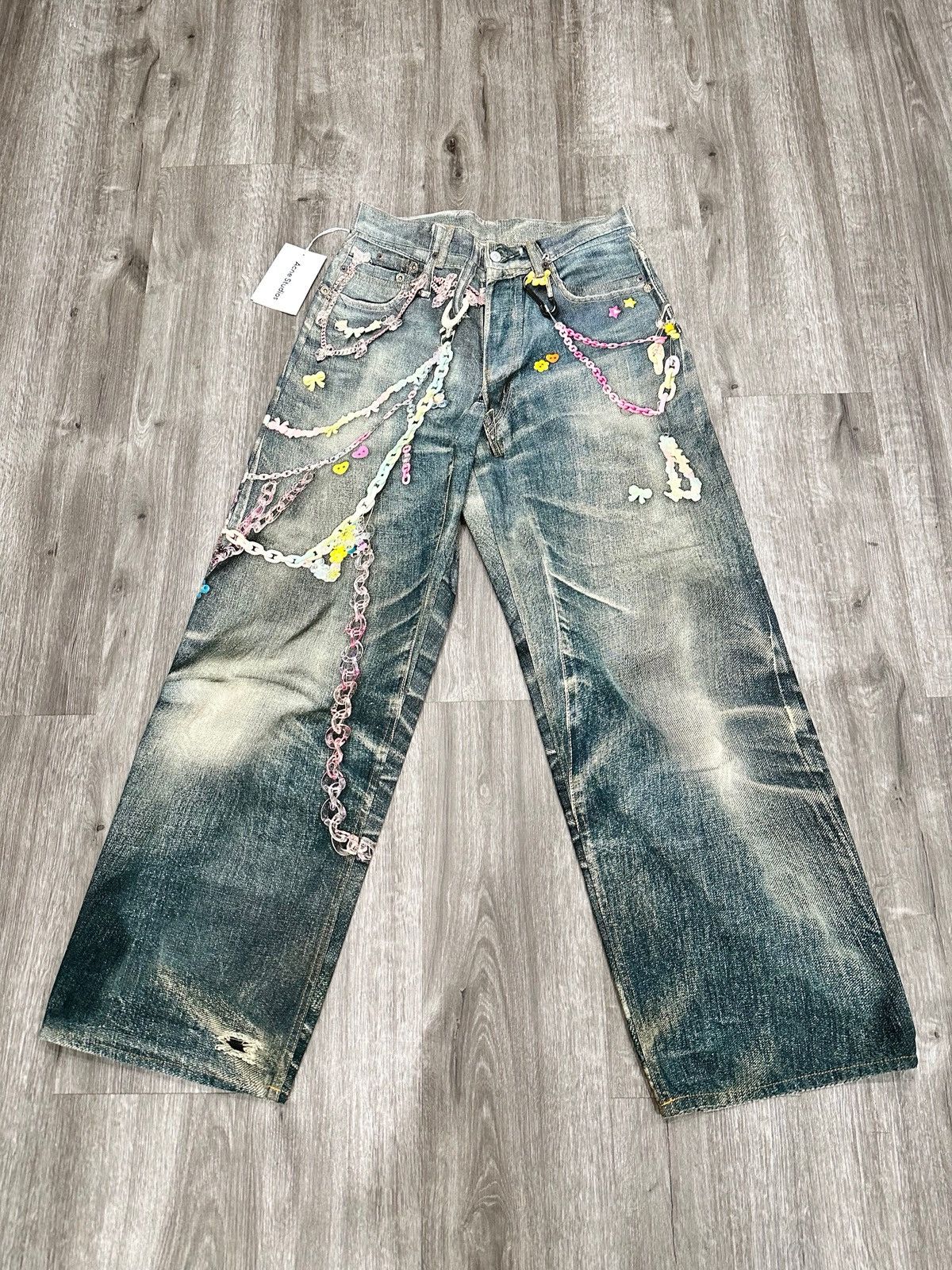 Acne Studios Acne Studios 1981 Trompe L’oeil Kawaii Keychain Jeans Size US 29 - 1 Thumbnail