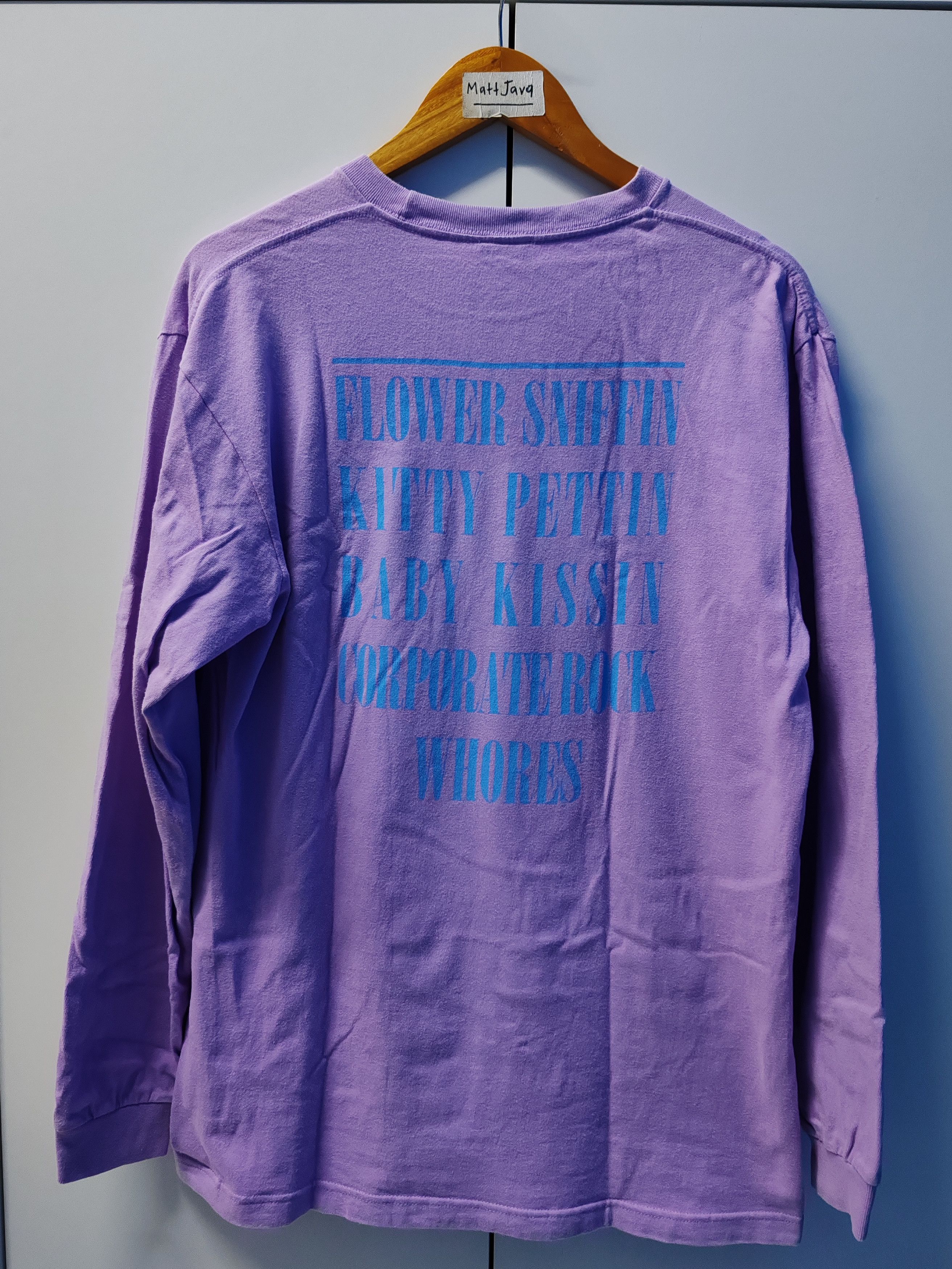 Nirvana Kurt Cobain Smile Long Sleeve Purple Grunge