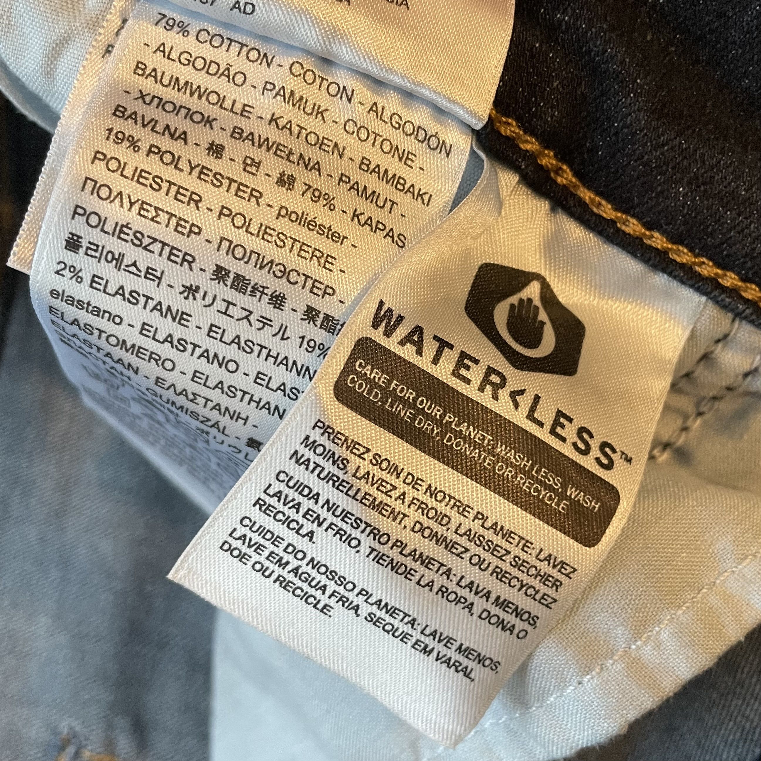 Levi's Levi's 721 High Rise Skinny Jeans Raw Hem Blue 18W Size 40" / US 18 - 4 Thumbnail
