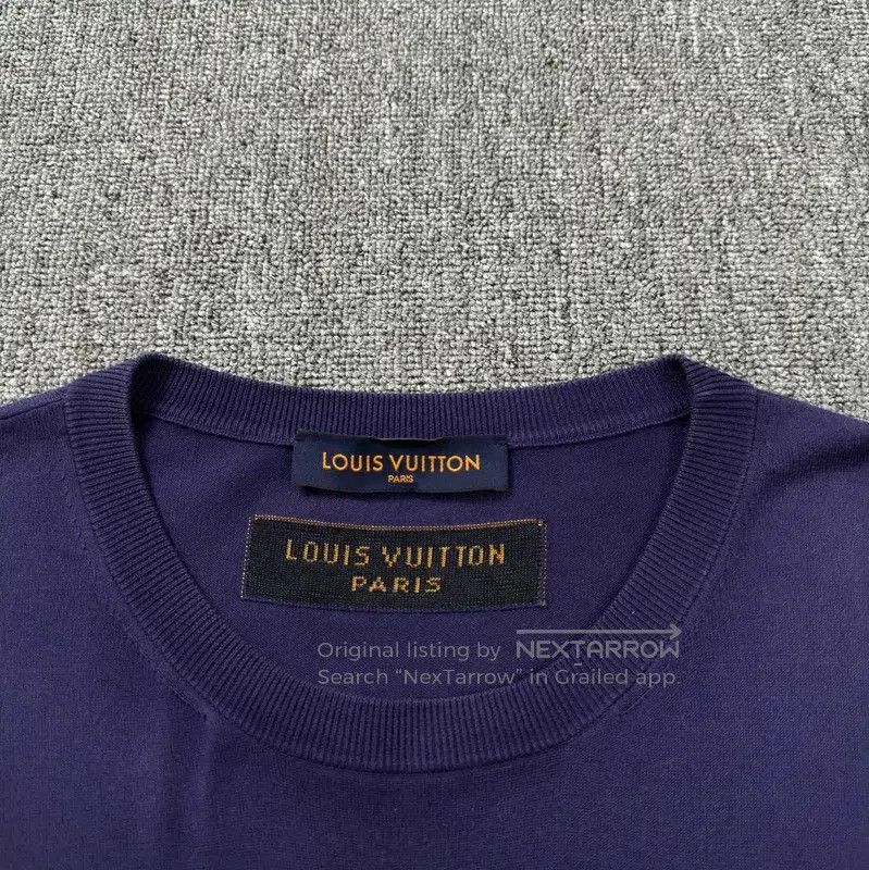 Louis Vuitton Louis Vuitton Men's Purple Cotton T-Shirt . Size US L / EU 52-54 / 3 - 2 Thumbnail