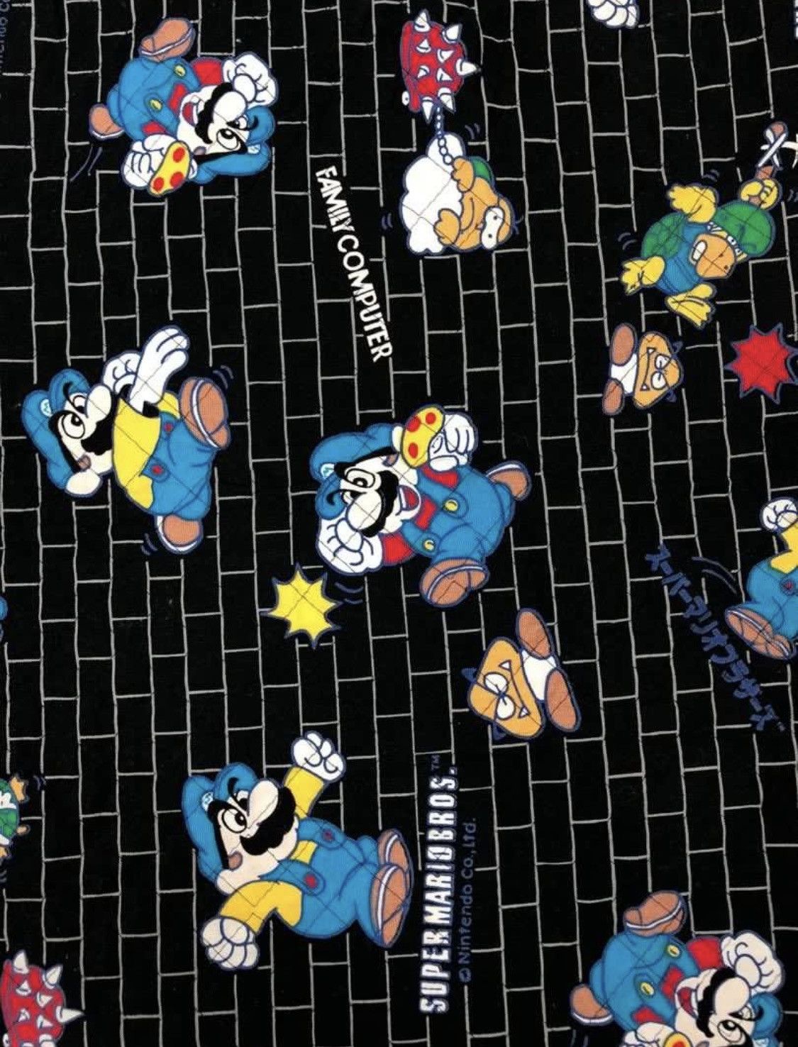 Anime × Nintendo × Vintage Vintage 90s Super Mario Bros Nintendo Drawstring Bag Size ONE SIZE - 5 Thumbnail