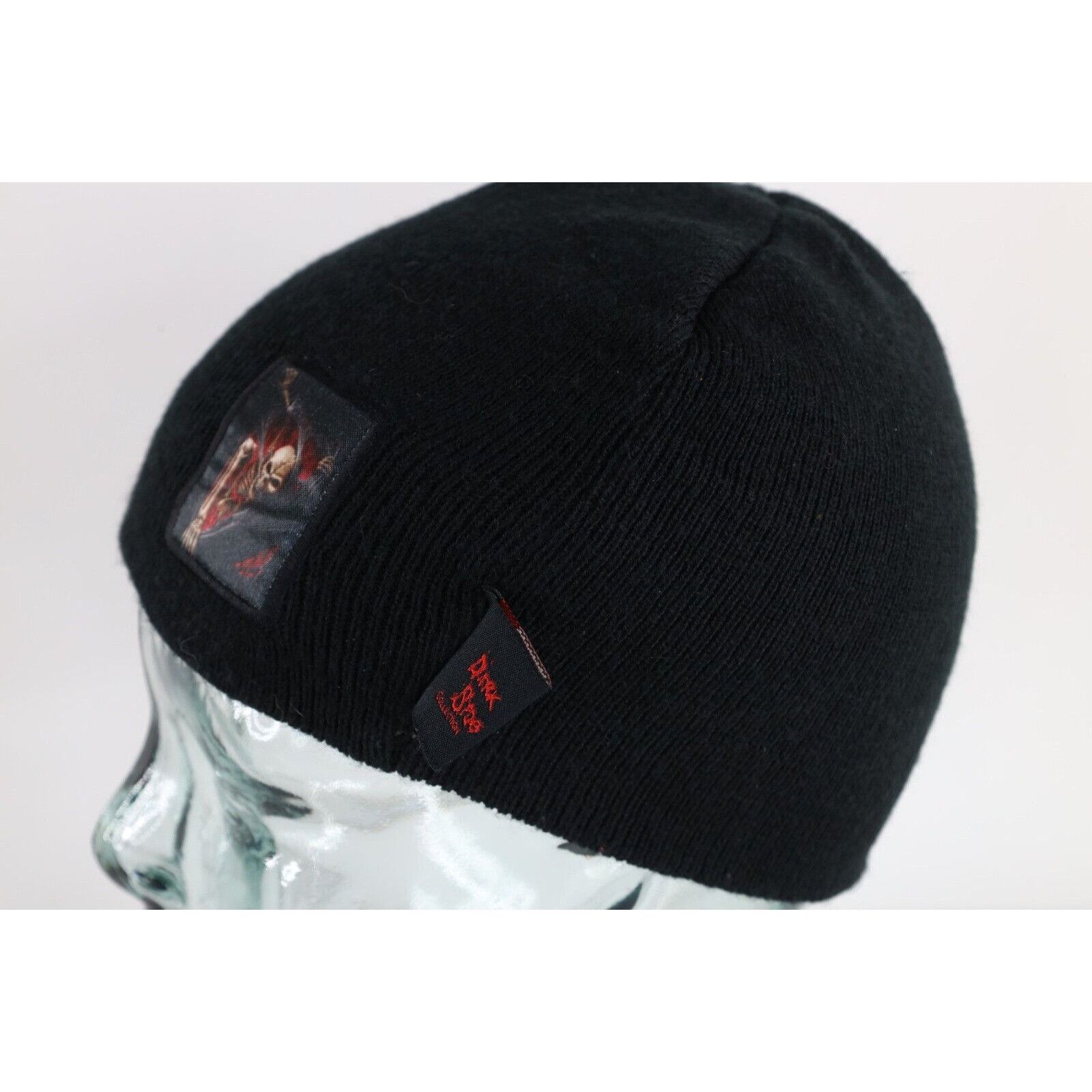 Vintage Vintage Y2K Streetwear Skeleton Demon Mythical Knit Beanie Size ONE SIZE - 3 Thumbnail