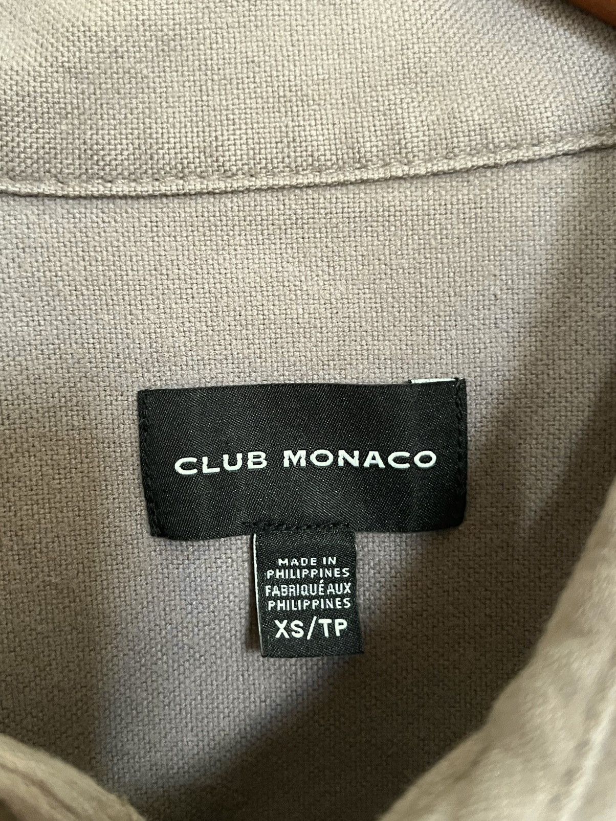 Club Monaco Great military inspired shirt square cut hem Size US XS / EU 42 / 0 - 2 Thumbnail