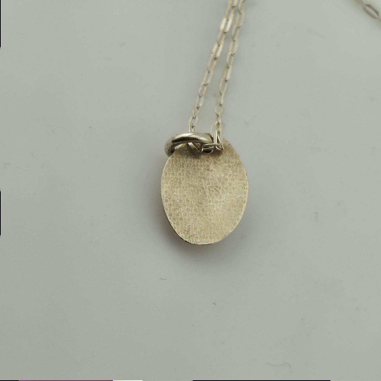 Other Sterling Silver Abstract Pendant Necklace Minimalist 14" Size ONE SIZE - 3 Thumbnail