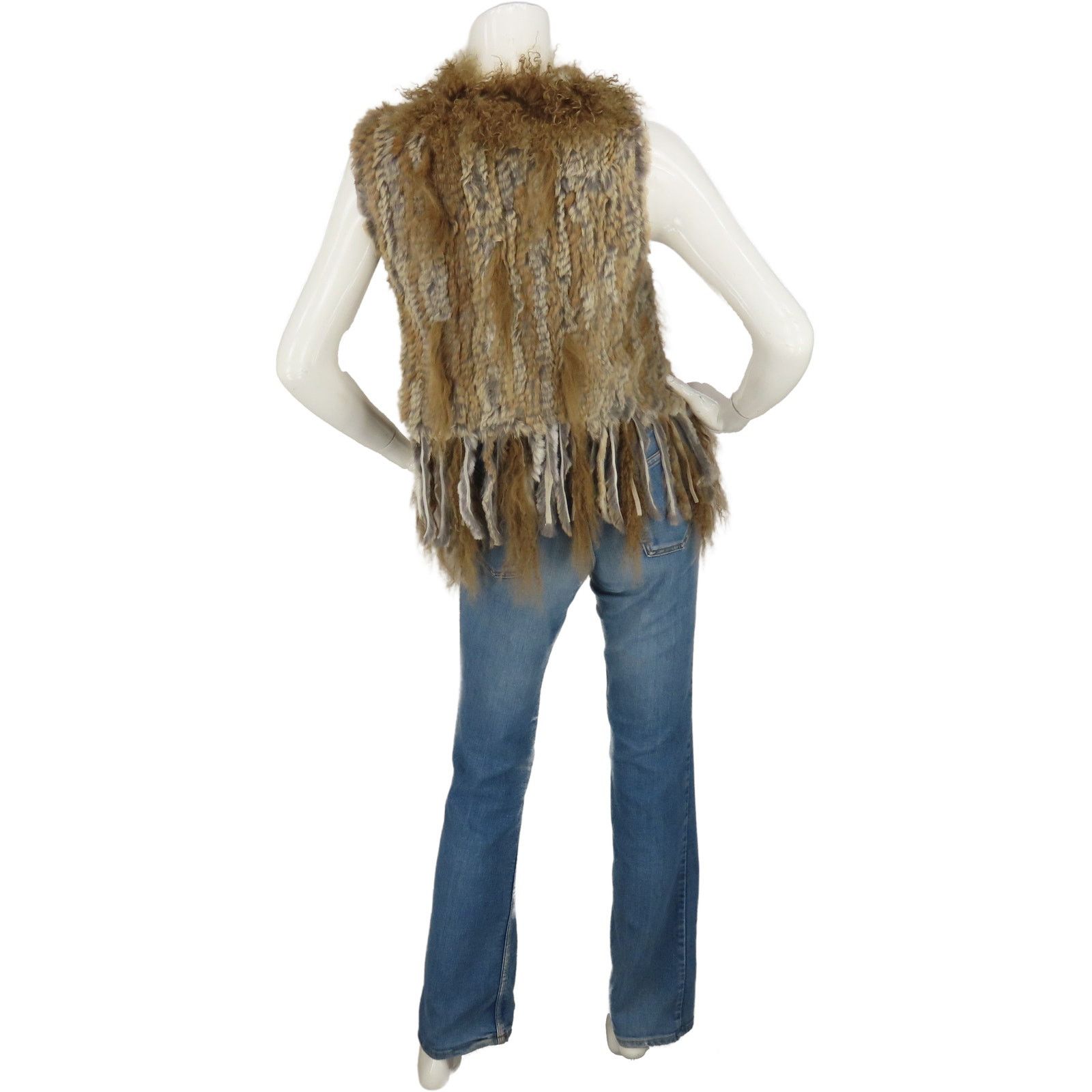 Other Subtle Luxury Knitted Rabbit & Mongolian Sheep Fur Vest Size XS / US 0-2 / IT 36-38 - 2 Thumbnail