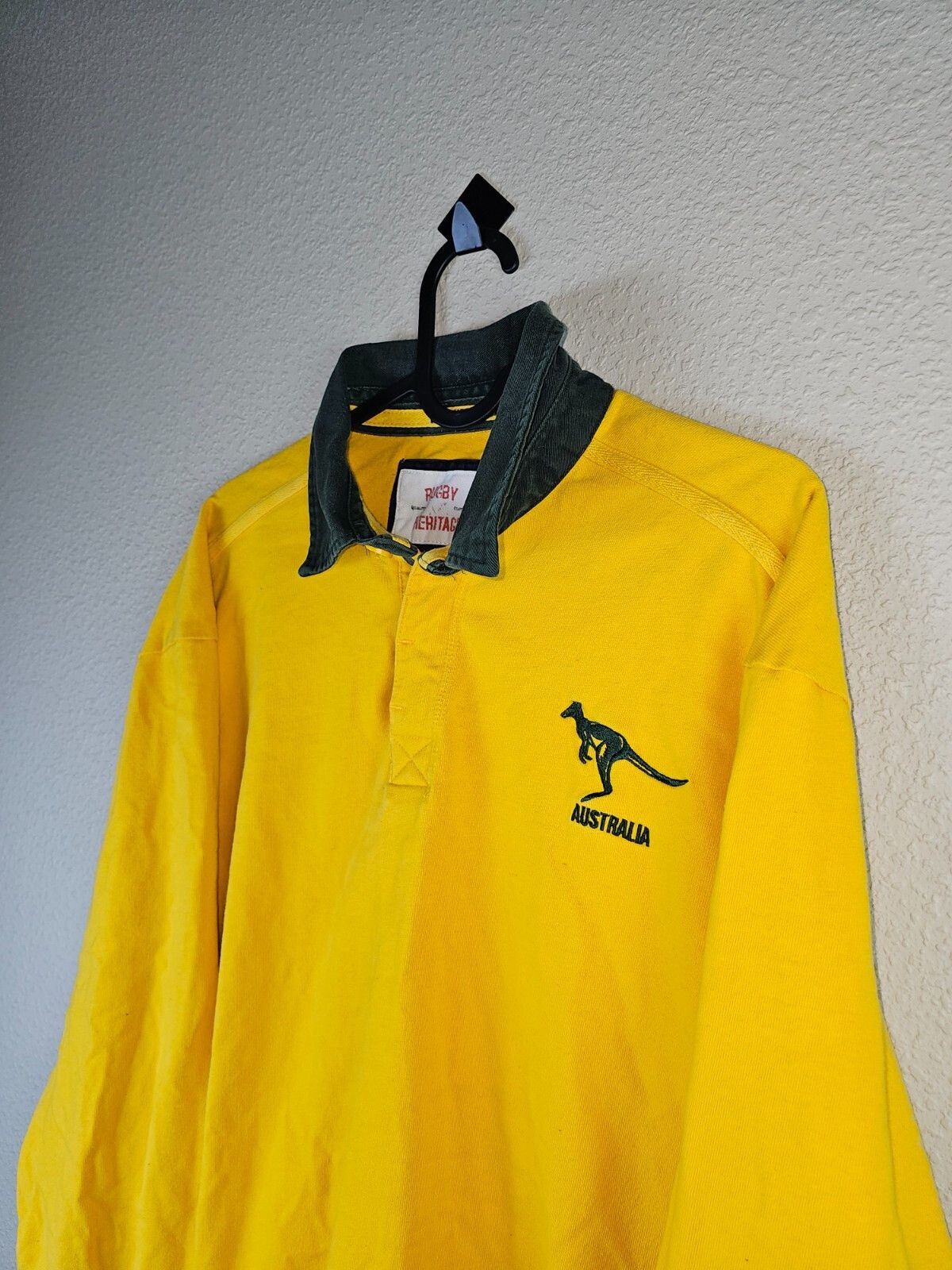 Other Vintage 90s Australia Wallabies Heavyweight Rugby Shirt M/L Size US XL / EU 56 / 4 - 5 Thumbnail