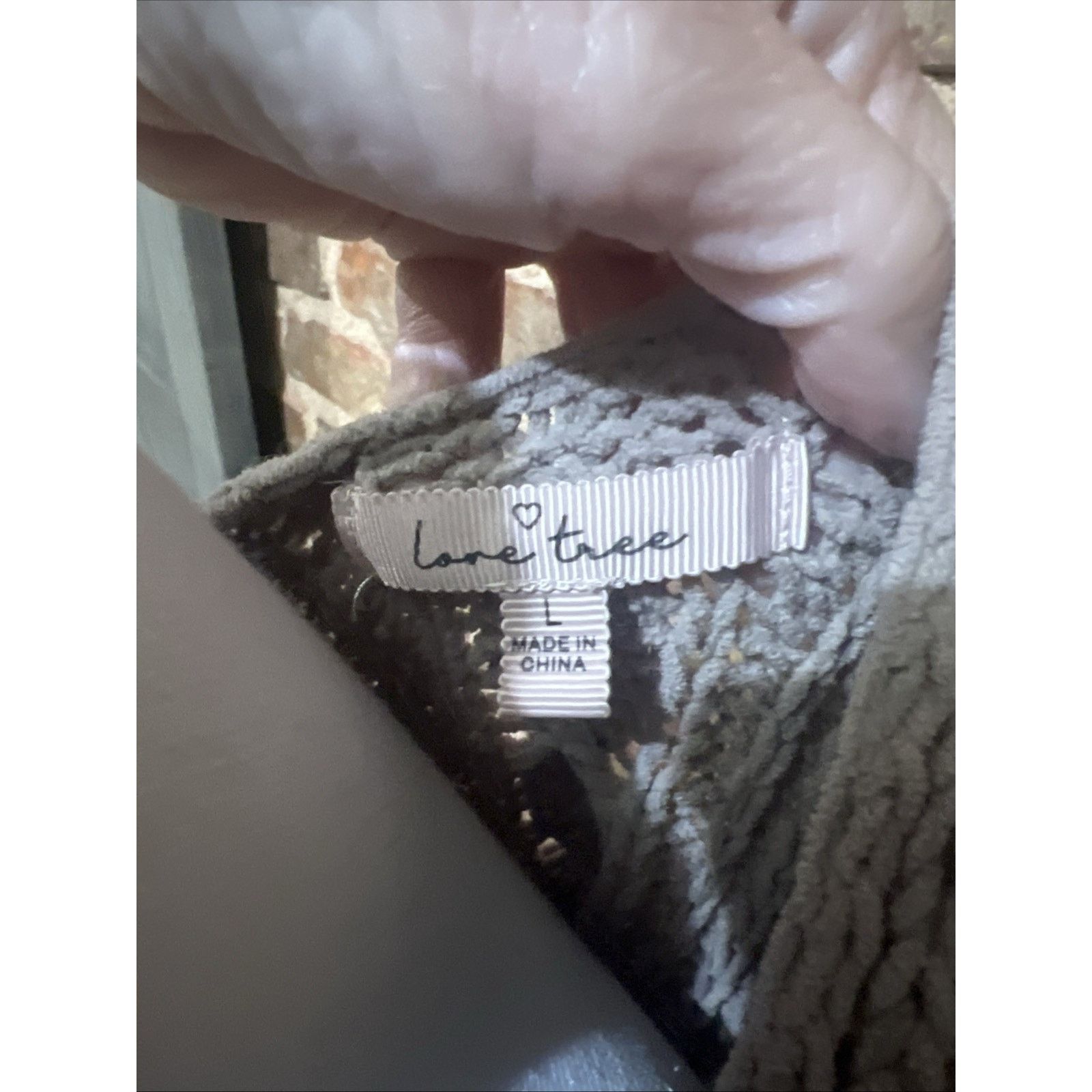 Love Tree Women's Brown Cardigan Size Large Open Front