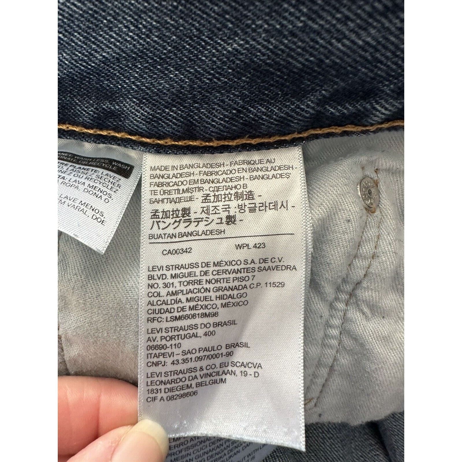 Levi's LEVIS 550 relaxed, 42x32 Dark Blue Wash, Cotton 2019 *CLEAN Size 42" / US 20 - 13 Thumbnail