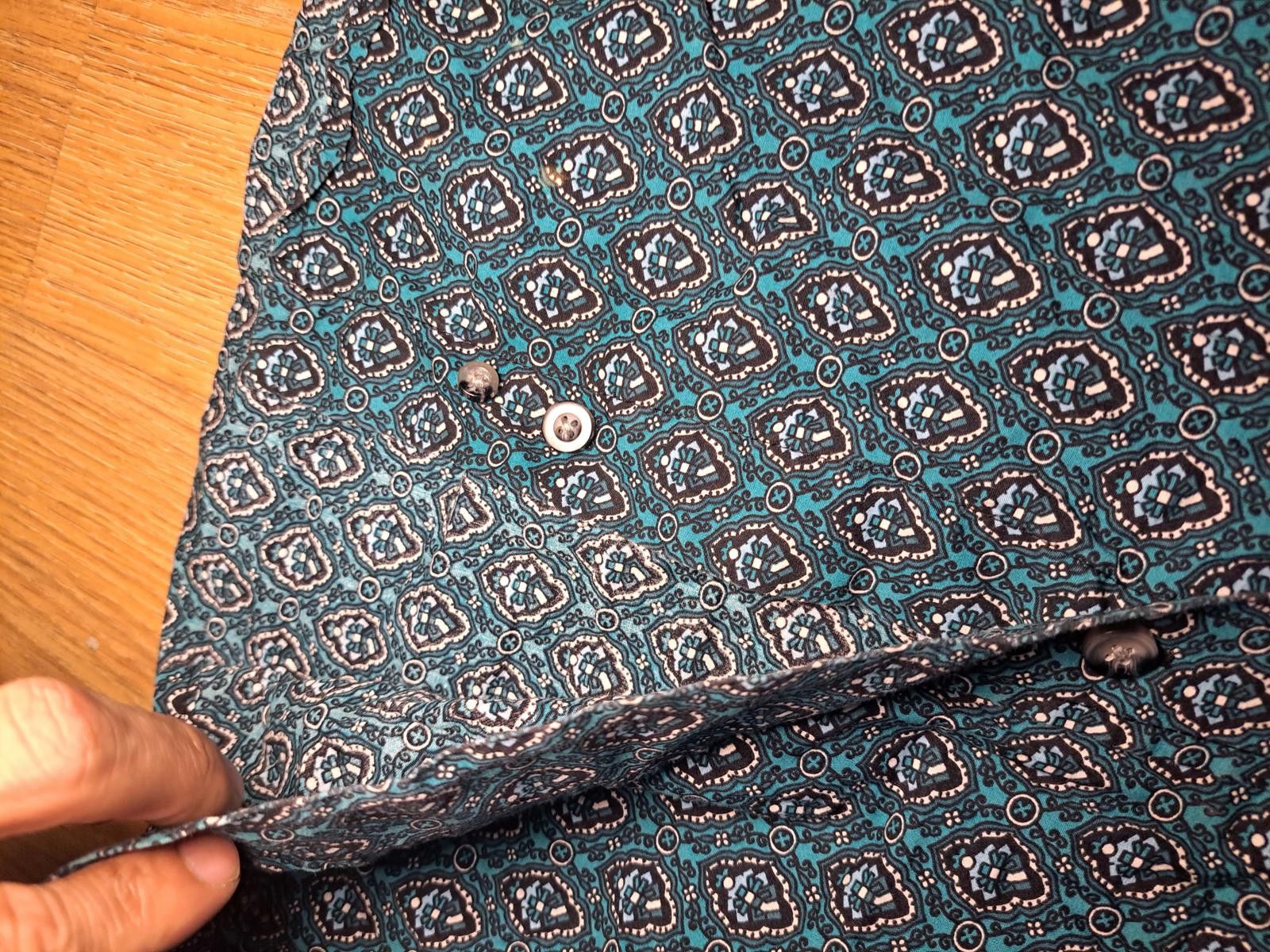 Wrangler Wrangler George Straight Cowboy Cut Shirt Large Teal Green Size US L / EU 52-54 / 3 - 5 Thumbnail