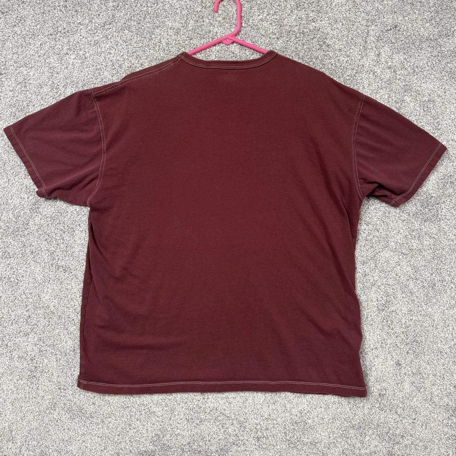 Gap VINTAGE Gap Shirt 2XL Maroon Athletic Fit 100% Cotton Crewneck Mens T-Shirt Short Sleeve Solid EST. GAP 1969 Size US XXL / EU 58 / 5 - 6 Thumbnail