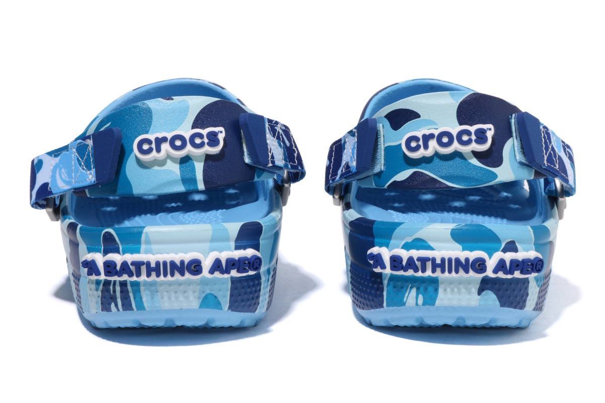 Bape × Crocs Crocs Classic Clog A Bathing Ape ABC Camo Blue Size US 10 / EU 43 - 3 Thumbnail