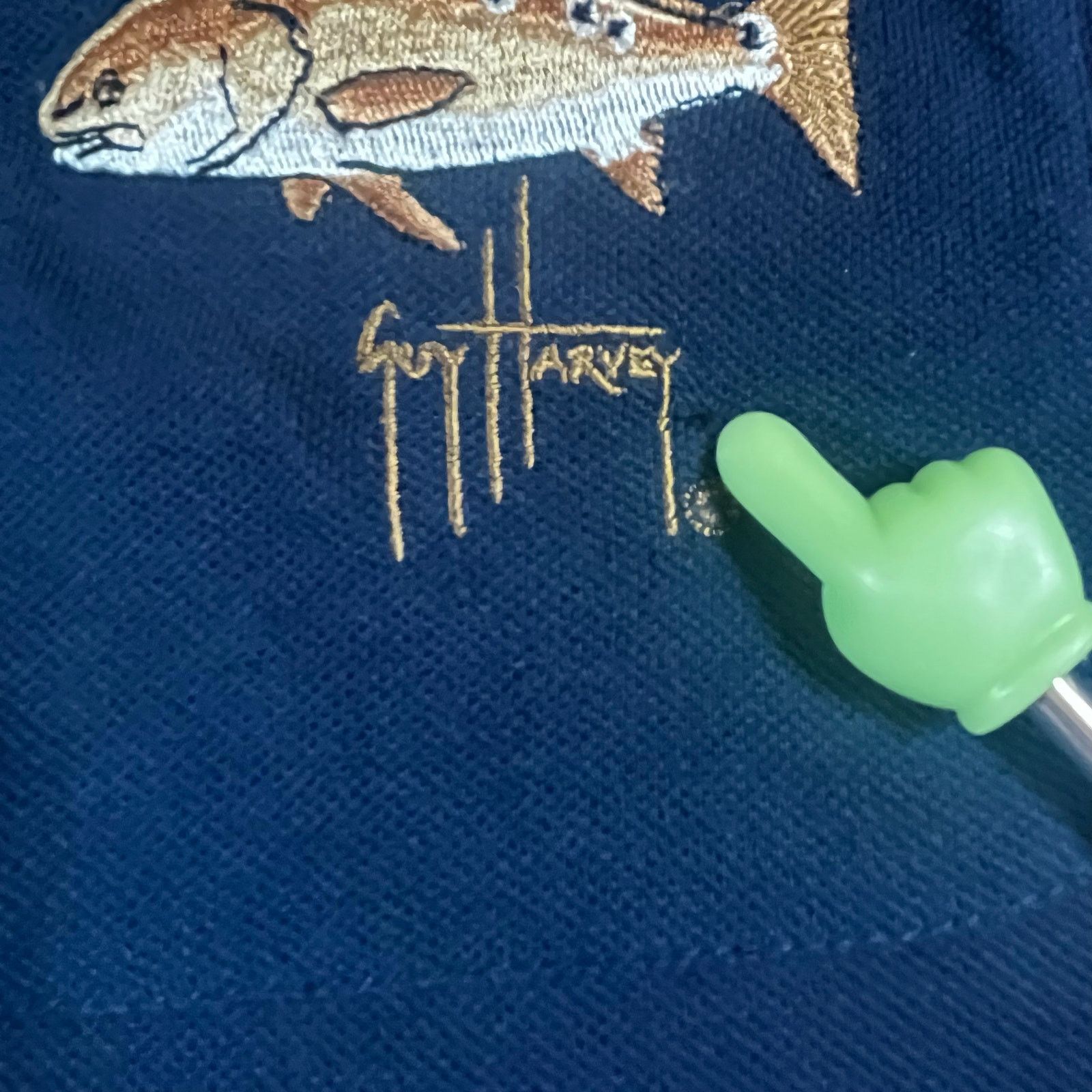 Guy Harvey Guy Harvey Aftco Polo Shirt Size 2x Bluewater Fish Logo Size US XXL / EU 58 / 5 - 4 Thumbnail