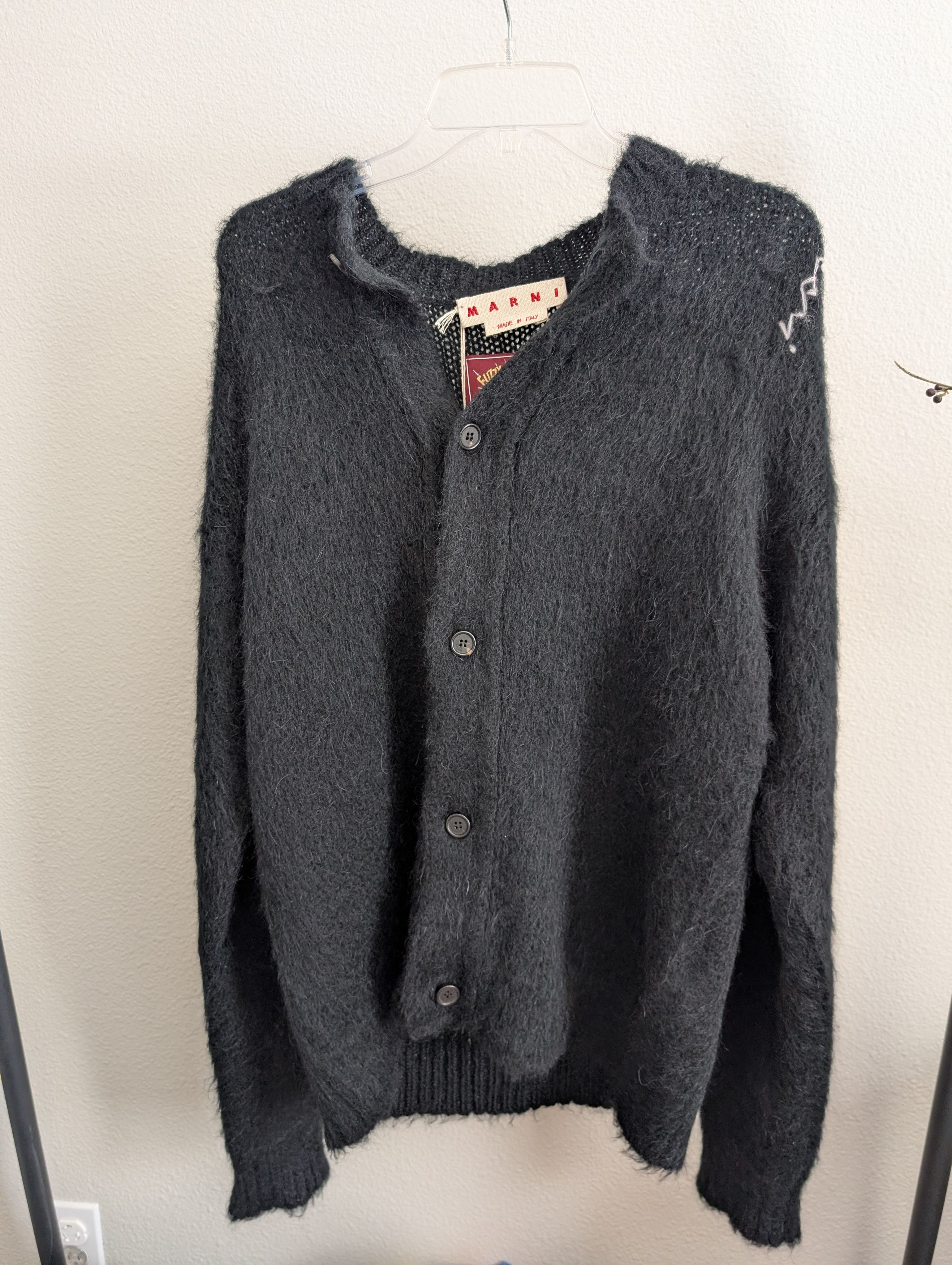 Marni Fuzzy Wuzzy Brushed Cardigan Size US L / EU 52-54 / 3 - 6 Thumbnail