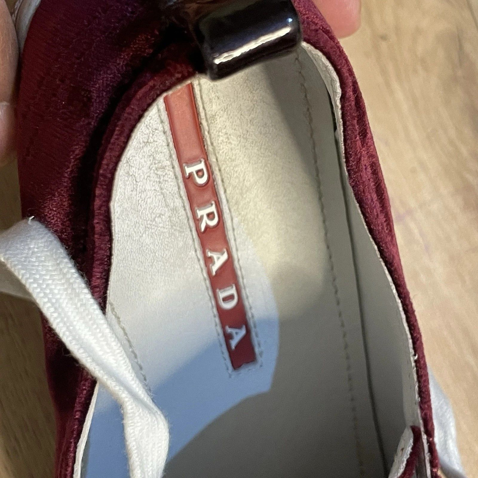 Prada Share Prada Sport Sneakers velvet Low Top Lace Up Cap Toe Size US 6 / IT 36 - 14 Thumbnail
