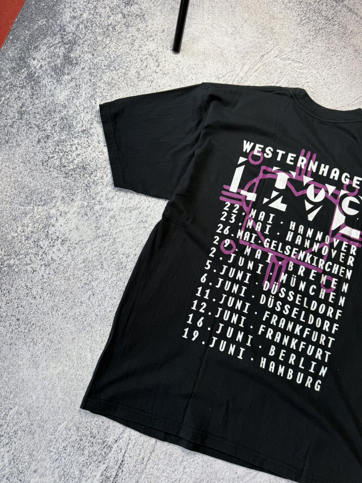 Band Tees Vintage Westernhagen Live Graphic T-Shirt Black Size XL Size US XL / EU 56 / 4 - 14 Thumbnail