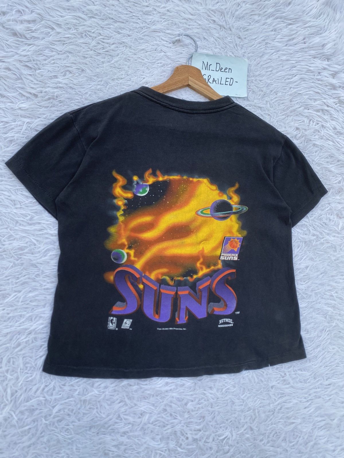 NBA Vtg 1993 Nutmeg Phoenix Suns Big Logo Fire Outer Space Tee Size US M / EU 48-50 / 2 - 13 Thumbnail