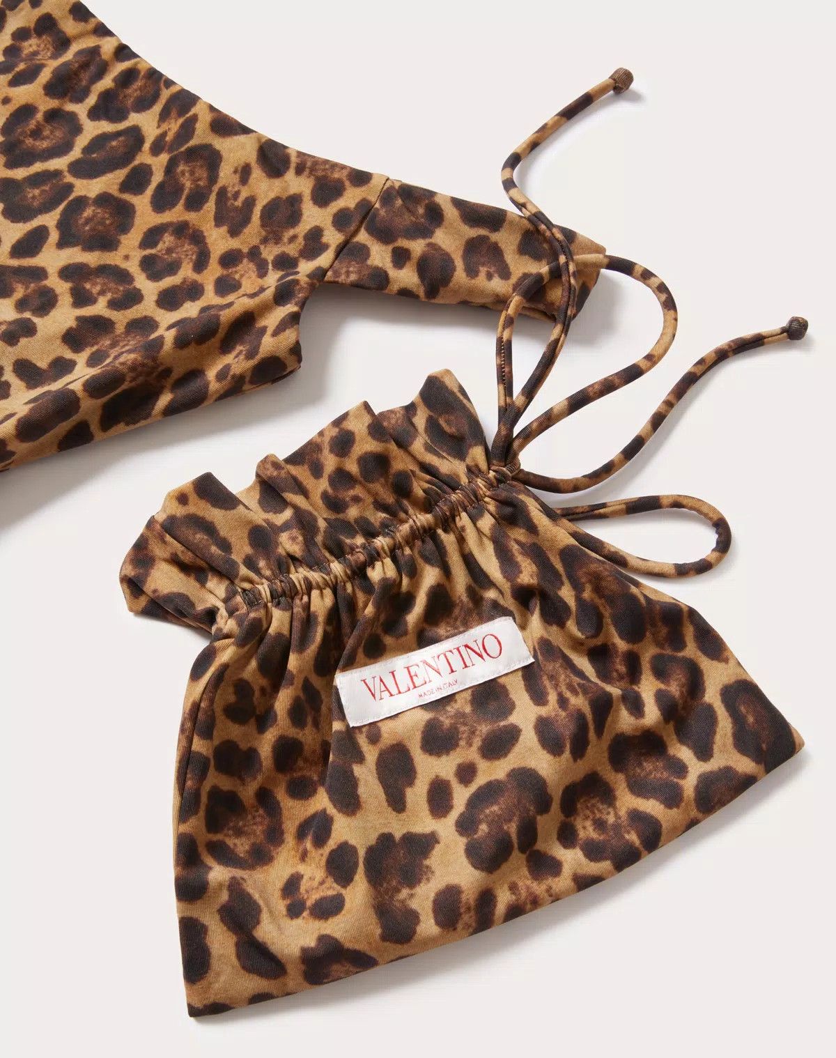 Valentino o1s1wg110625 Animalier Lycra Swimsuit in Leopoard/Brown Size XS / US 0-2 / IT 36-38 - 7 Thumbnail