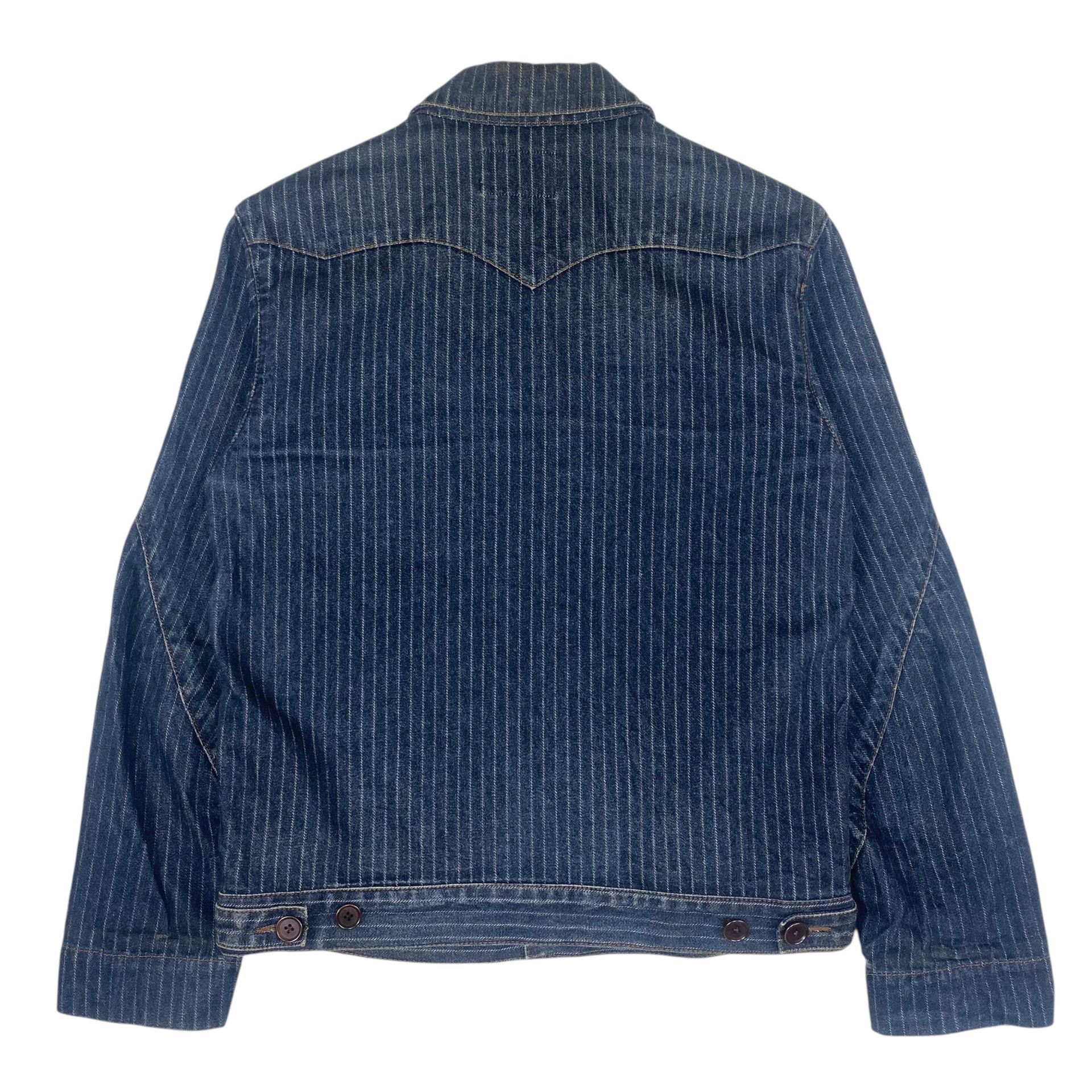 Alexander Julian 💥ALEXANDER JULIAN DENIM HICKORY STRIPE JACKET Size US M / EU 48-50 / 2 - 6 Thumbnail