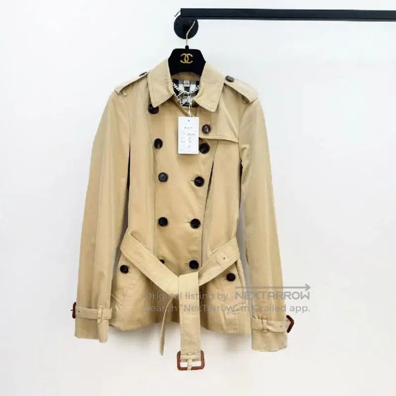 Burberry Burberry Spring Autumn Khaki Women's Trench Coat. Size S / US 4 / IT 40 - 1 Thumbnail