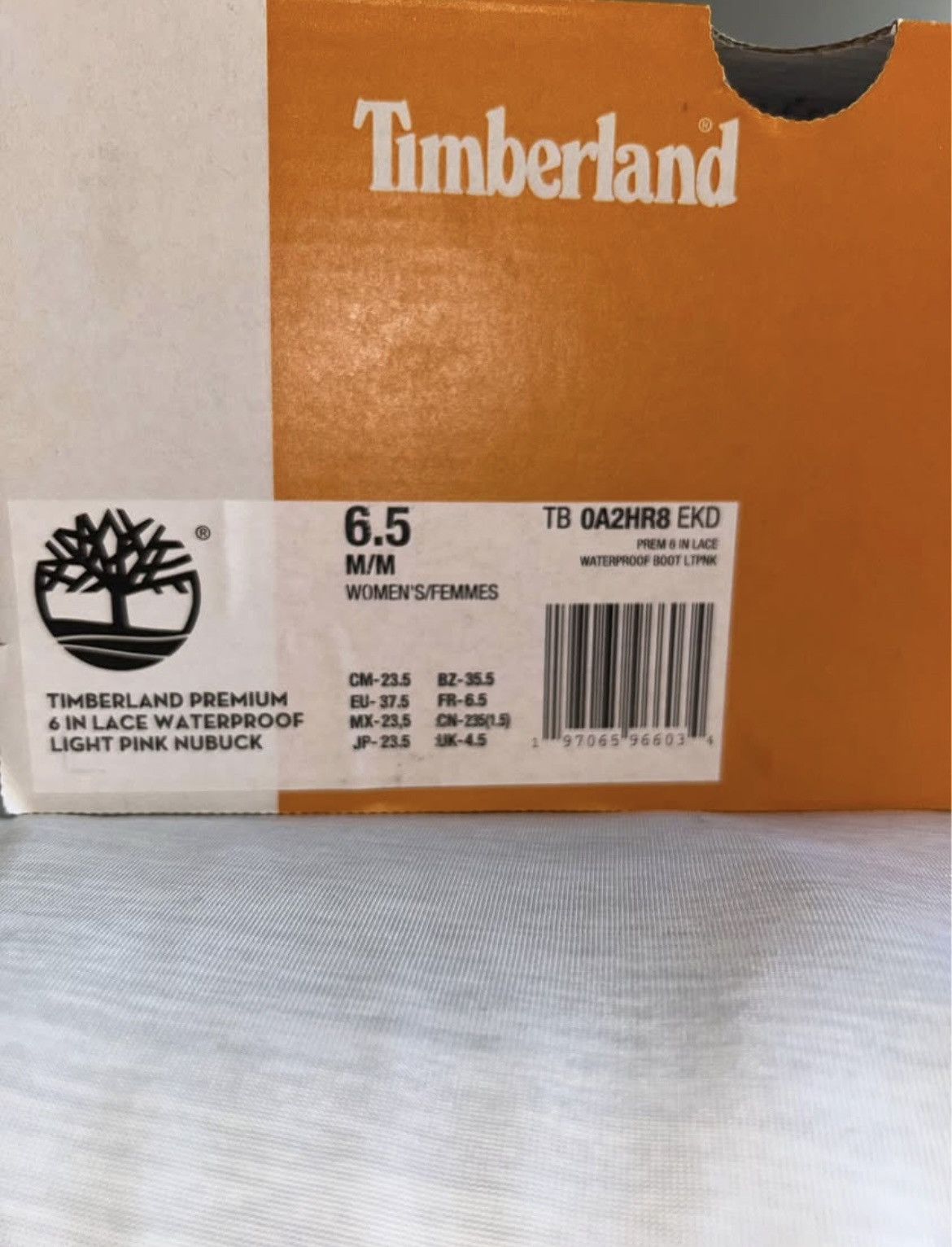 Timberland timberland premium 6 in lace waterproof light pink nubuck Size US 6.5 / IT 36.5 - 2 Thumbnail