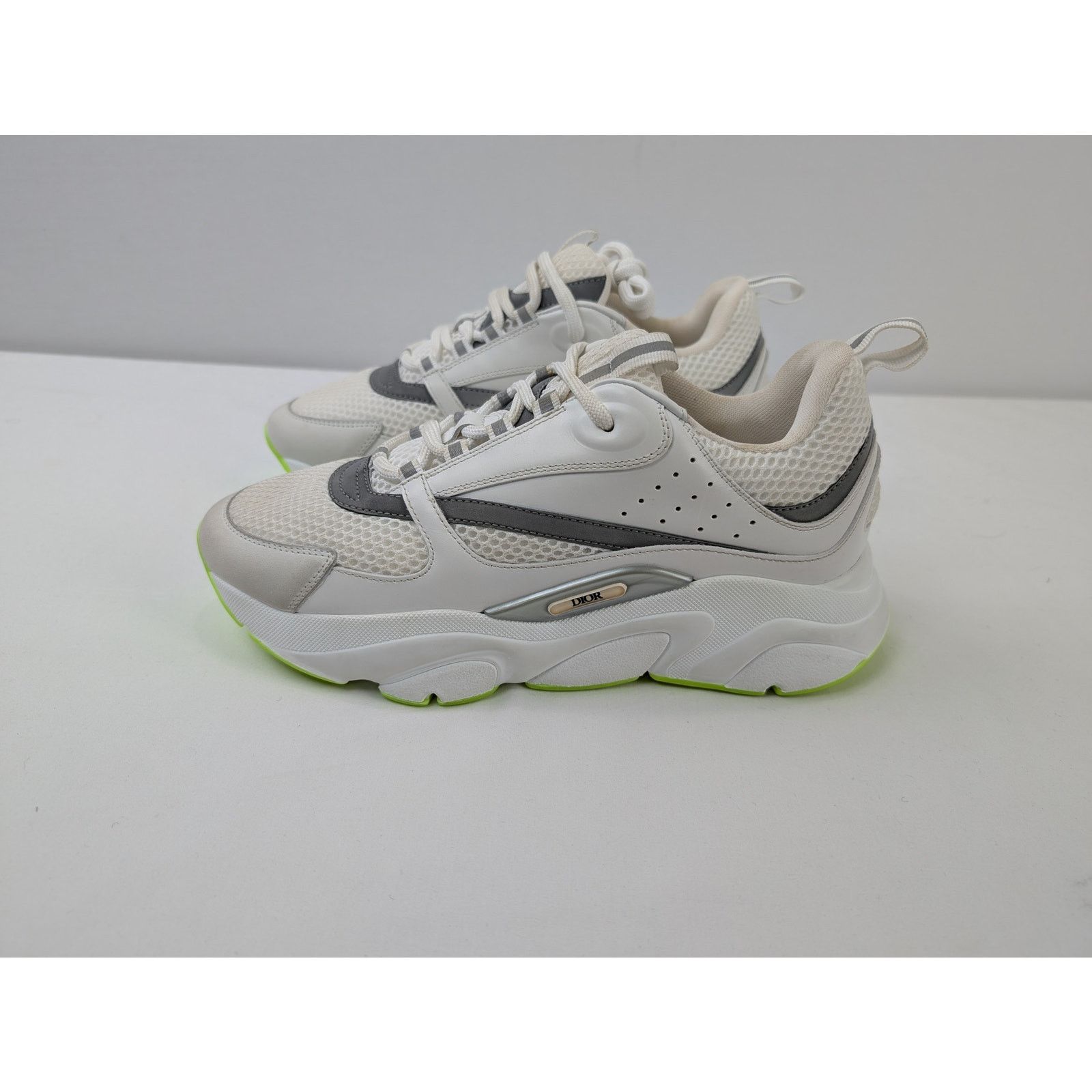 Dior o1rshd1 B22 Sneakers in White Silver Fluo Green Size US 8 / EU 41 - 12 Thumbnail